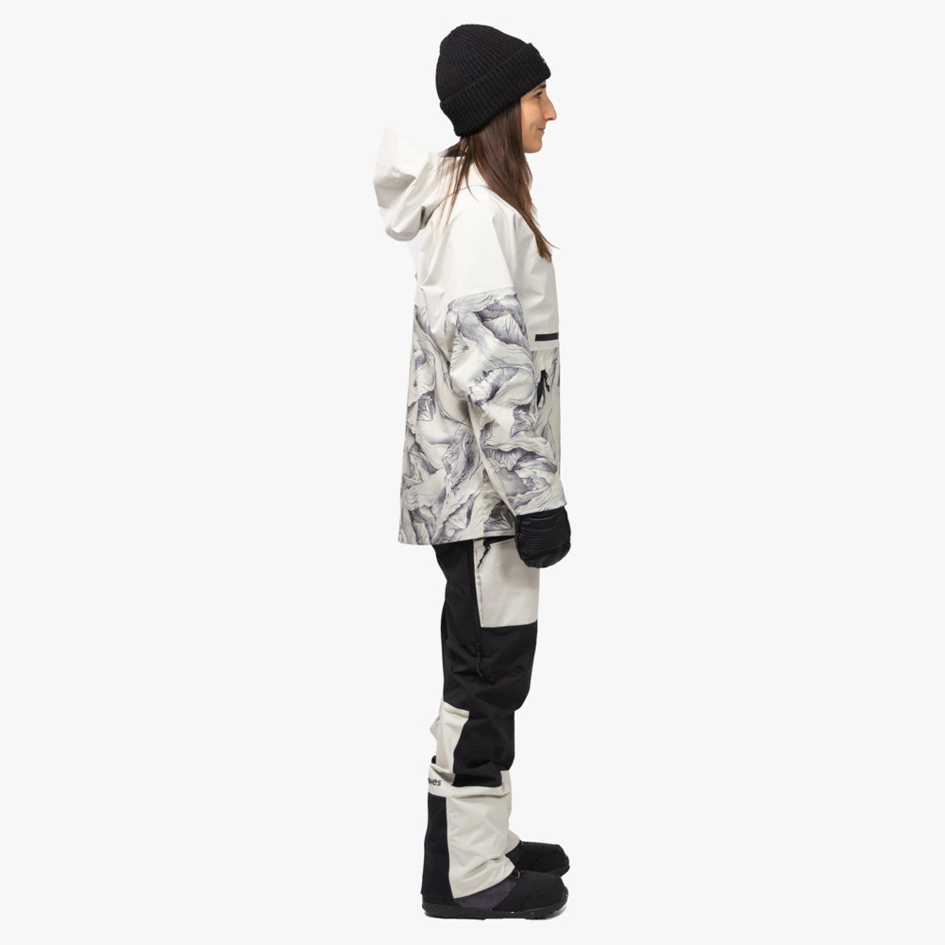 Jones MTN Surf Recycled Anorak Women's Jacket - GLACIER ALLOVER - L