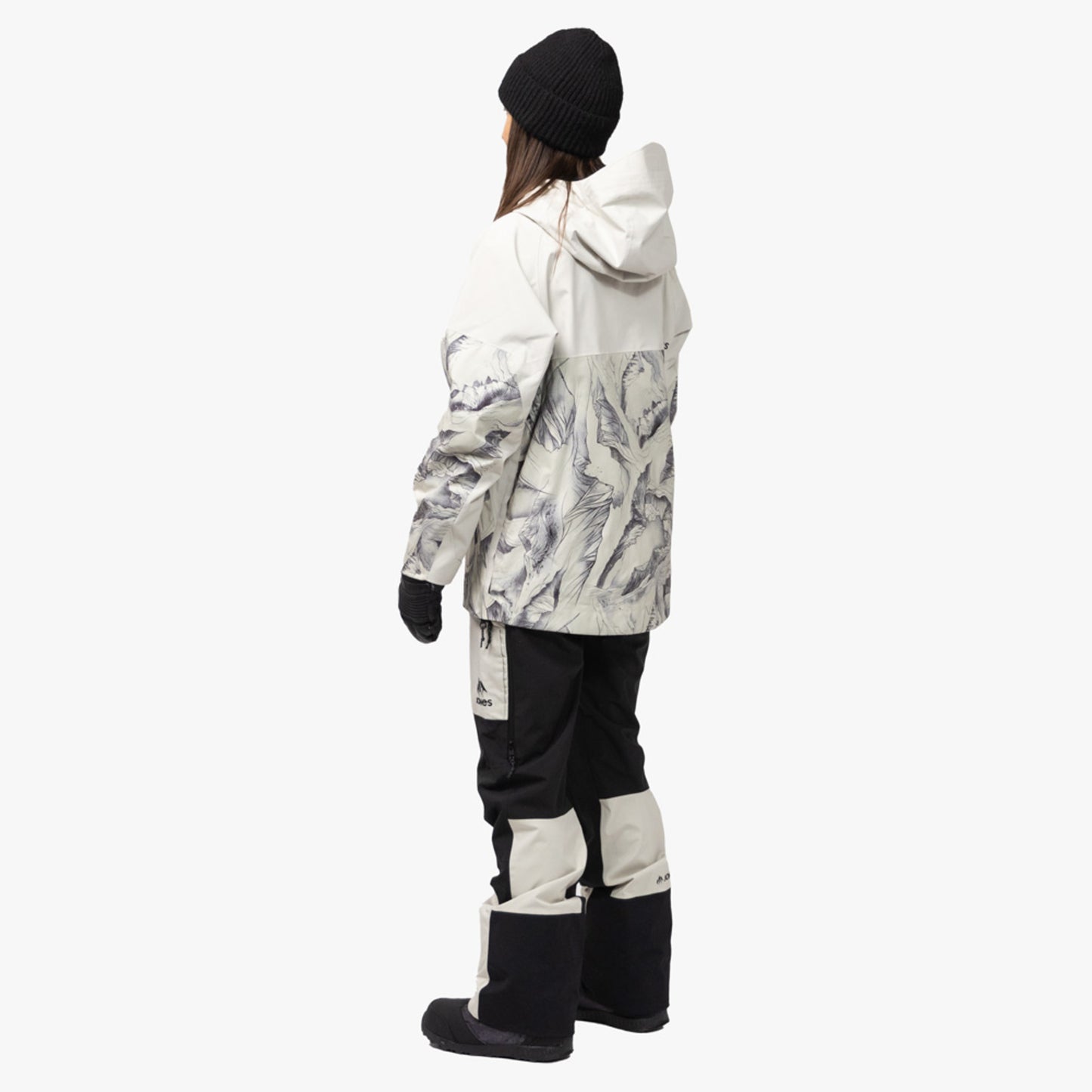 Jones MTN Surf Recycled Anorak Women's Jacket - GLACIER ALLOVER - L