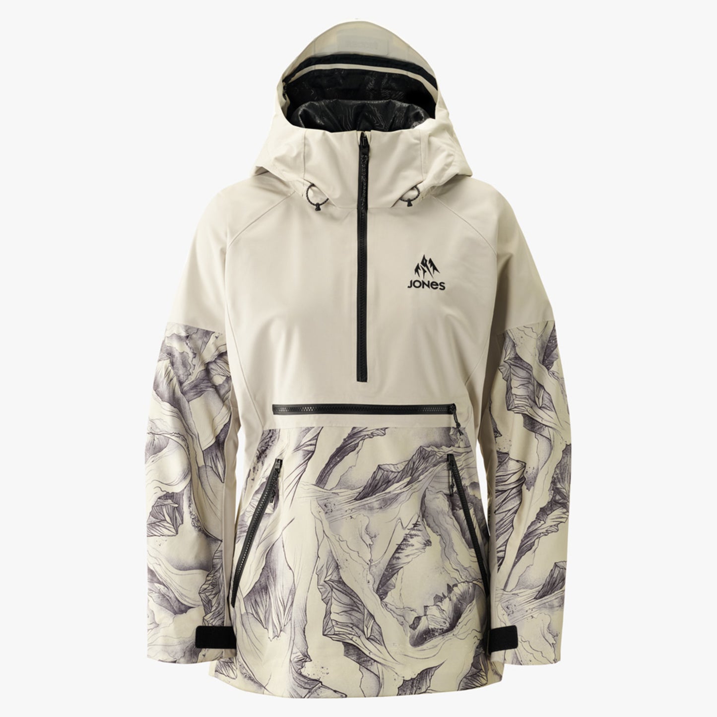 Jones MTN Surf Recycled Anorak Women's Jacket - GLACIER ALLOVER - L