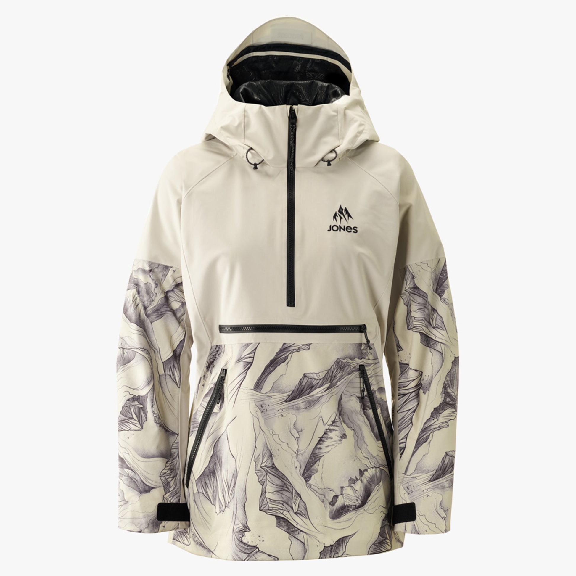 Jones MTN Surf Recycled Anorak Women's Jacket - GLACIER ALLOVER - L
