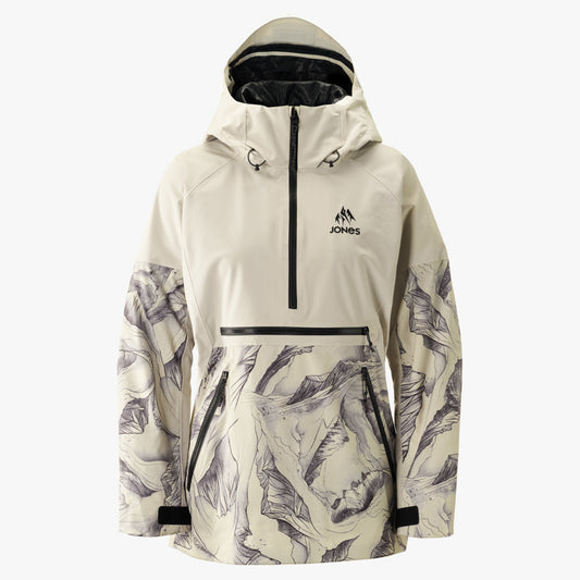 Jones MTN Surf Recycled Anorak Women's Jacket - GLACIER ALLOVER - L
