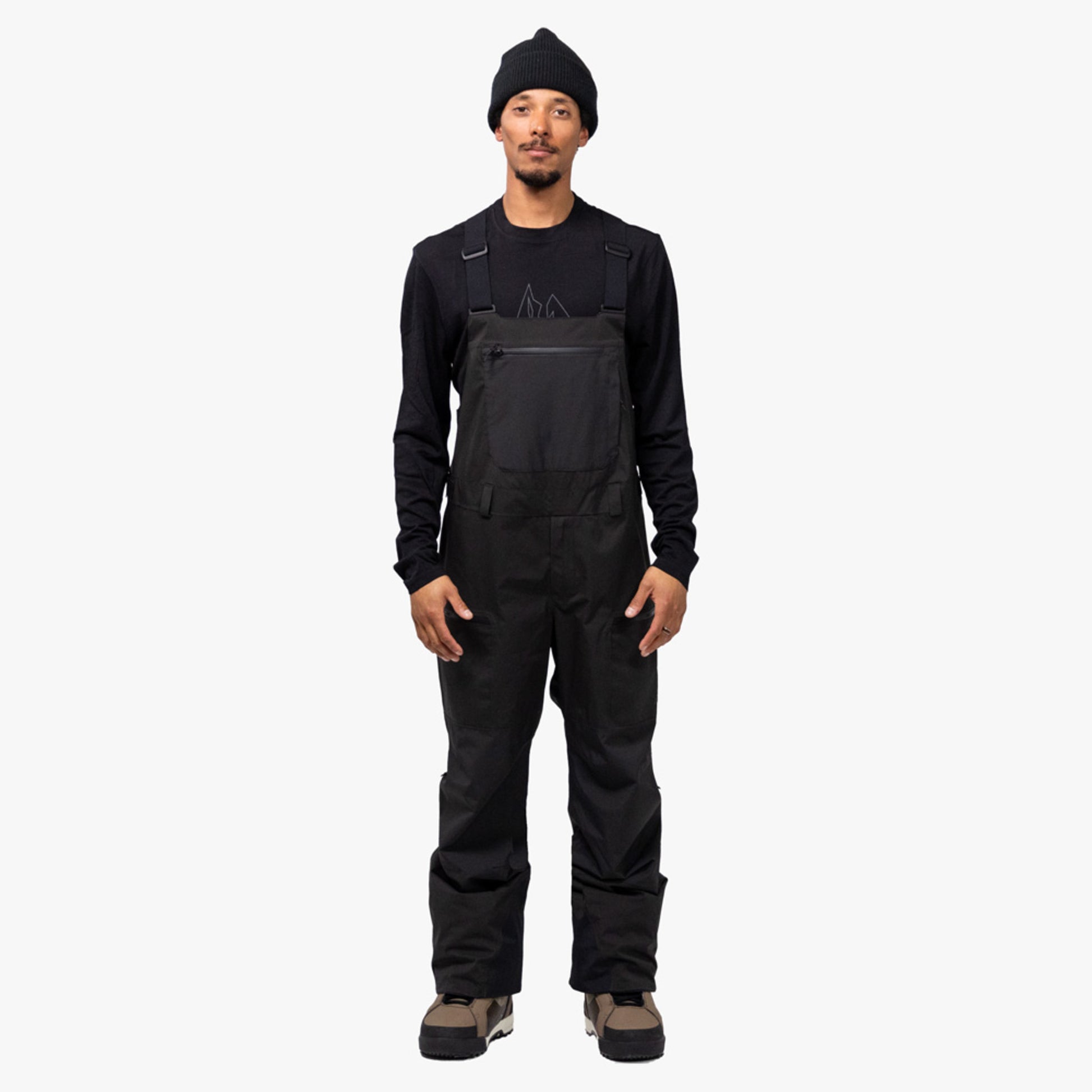 Jones MTN Surf Recycled Men's Bib - STEALTH BLACK - XL
