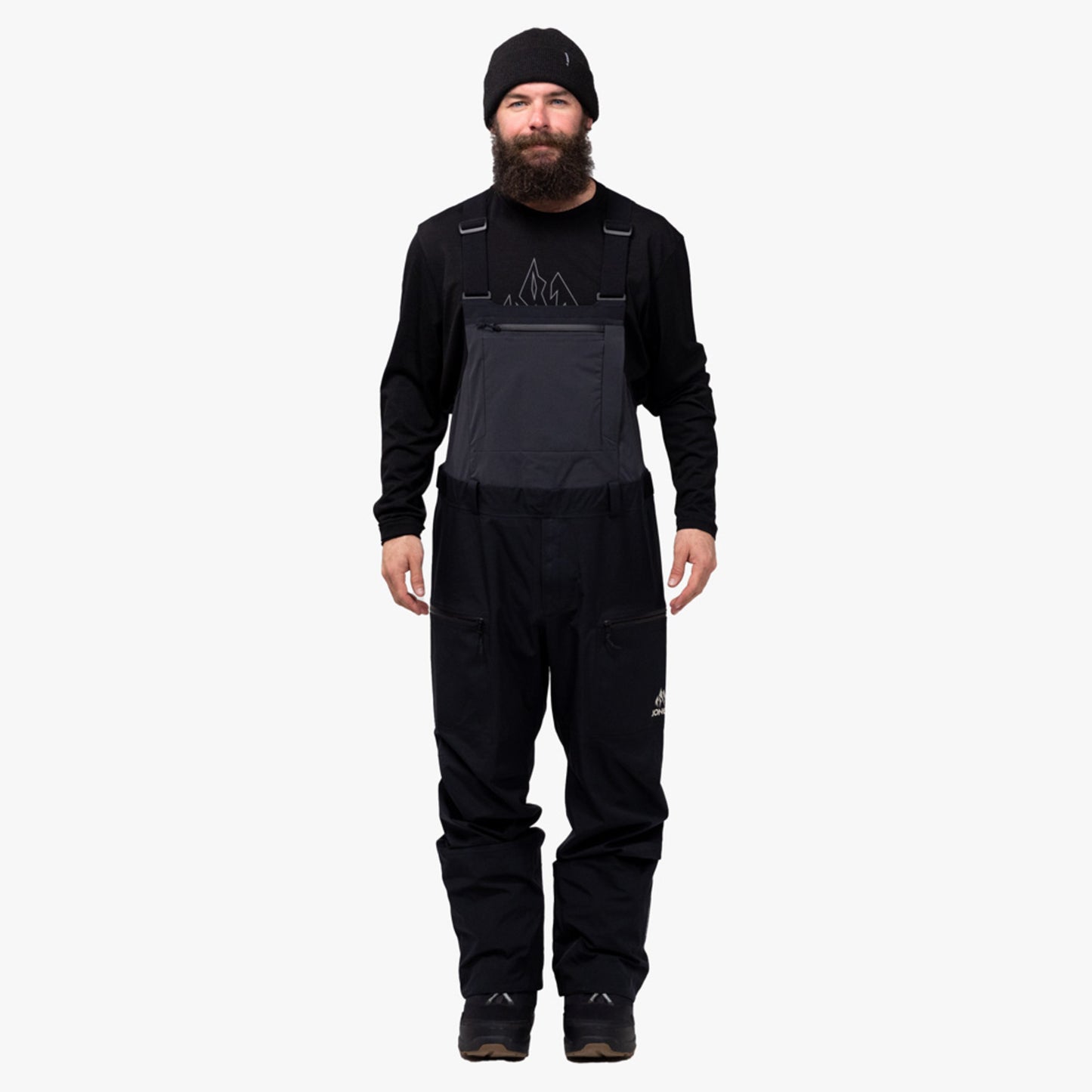 Jones Shralpinist Stretch Recycled Men's Bib - STEALTH BLACK - XL