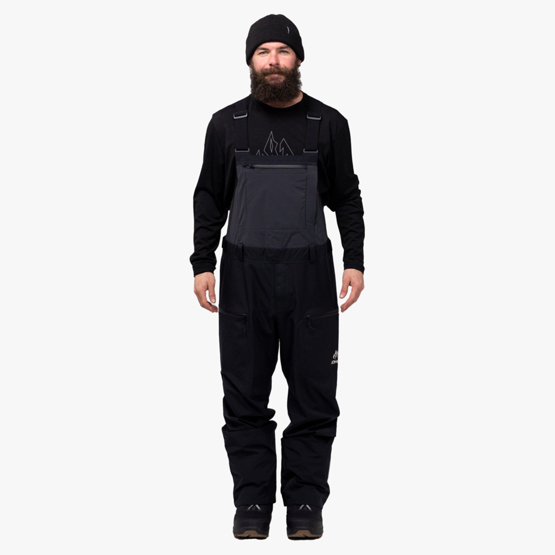 Jones Shralpinist Stretch Recycled Men's Bib - STEALTH BLACK - XL