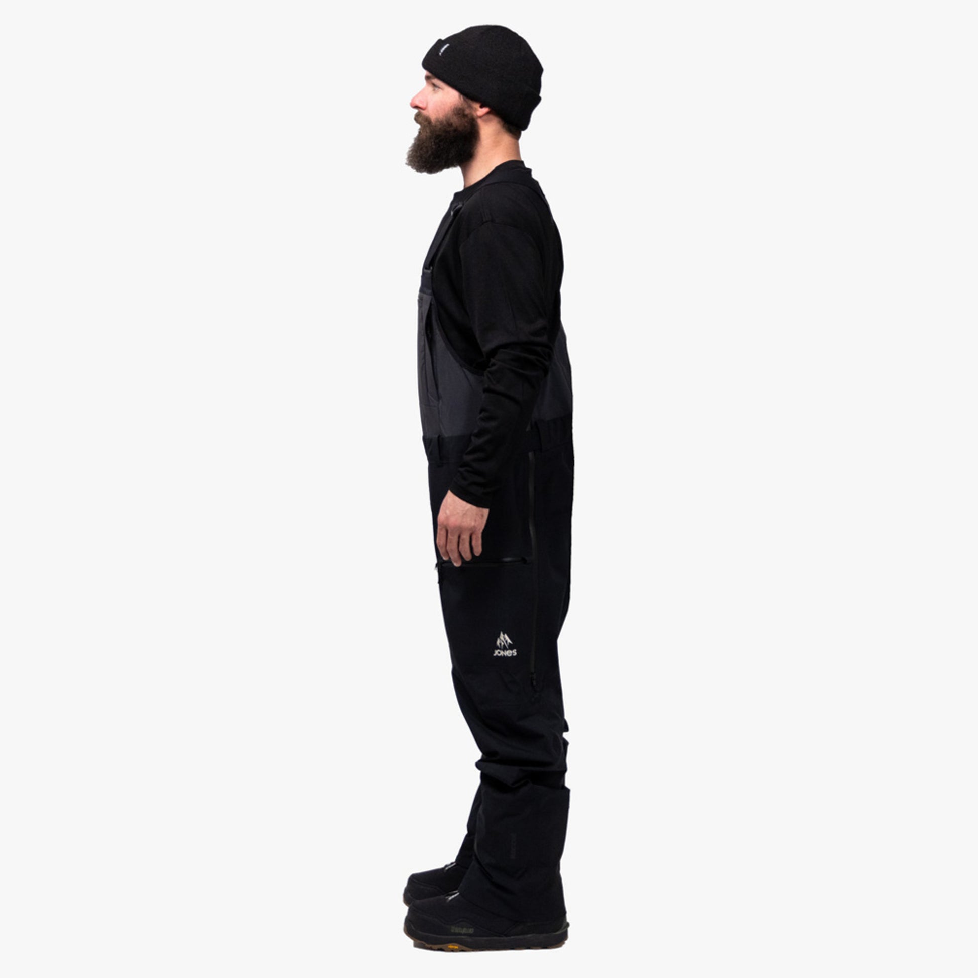 Jones Shralpinist Stretch Recycled Men's Bib - STEALTH BLACK - XL