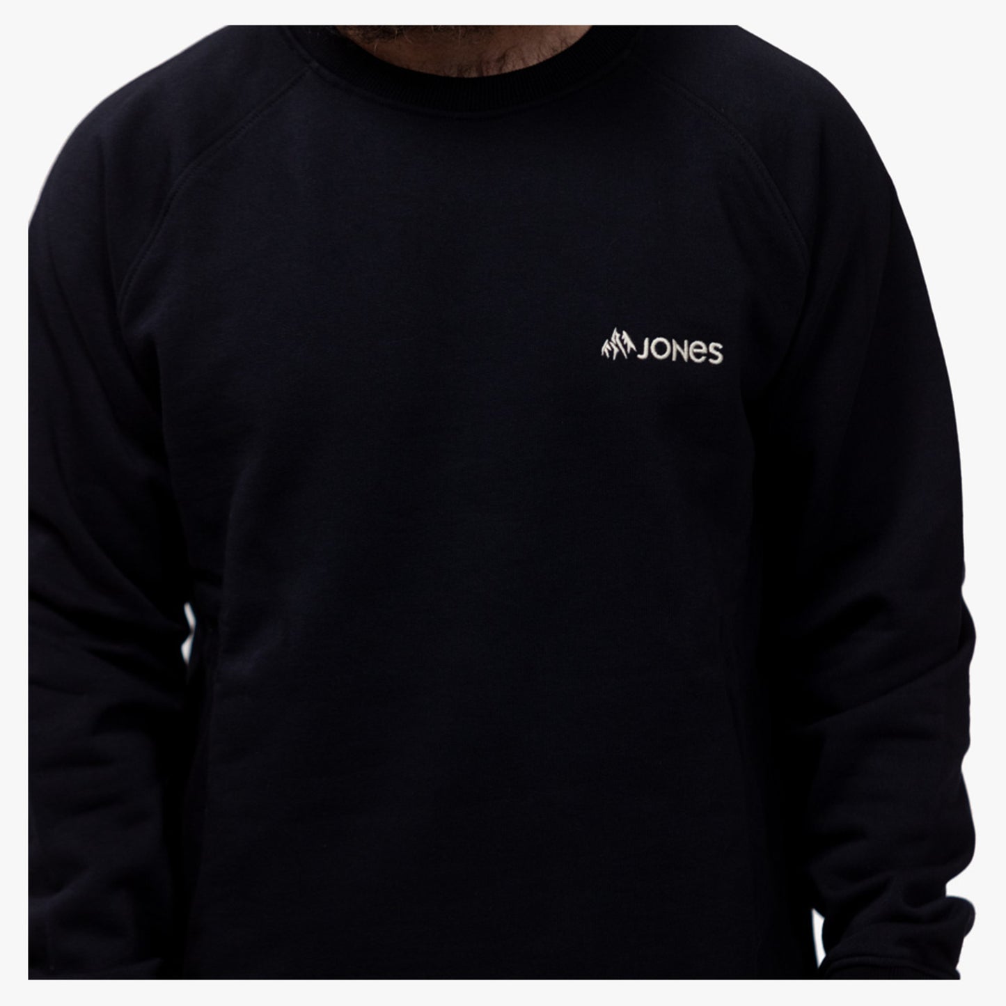 Jones Sierra Organic Cotton Men's Sweatshirt - STEALTHBLACK - XL