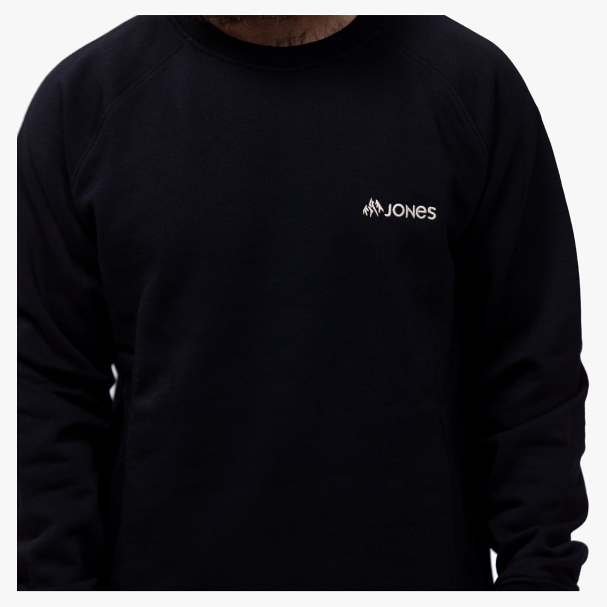 Jones Sierra Organic Cotton Men's Sweatshirt - STEALTHBLACK - XL