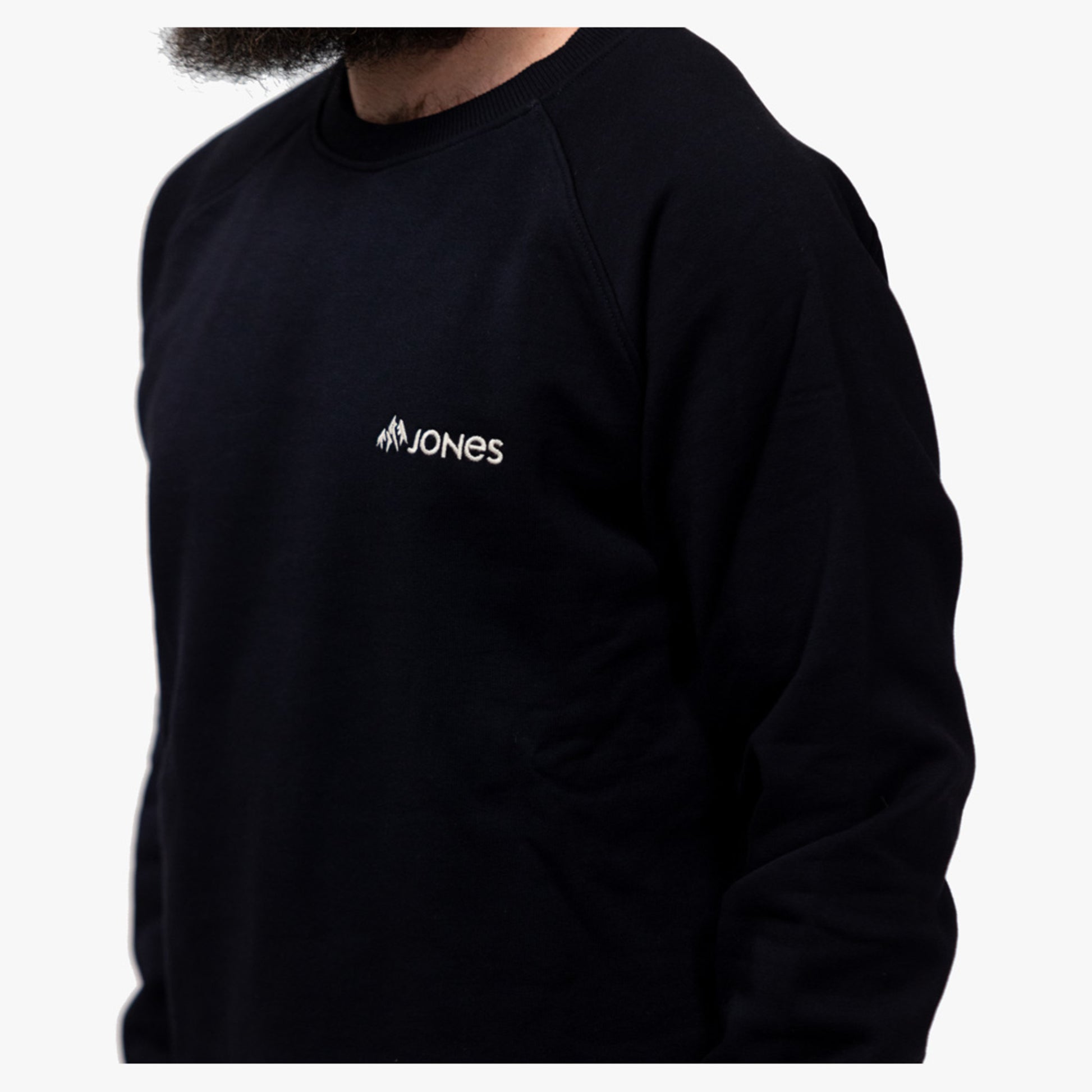 Jones Sierra Organic Cotton Men's Sweatshirt - STEALTHBLACK - XL