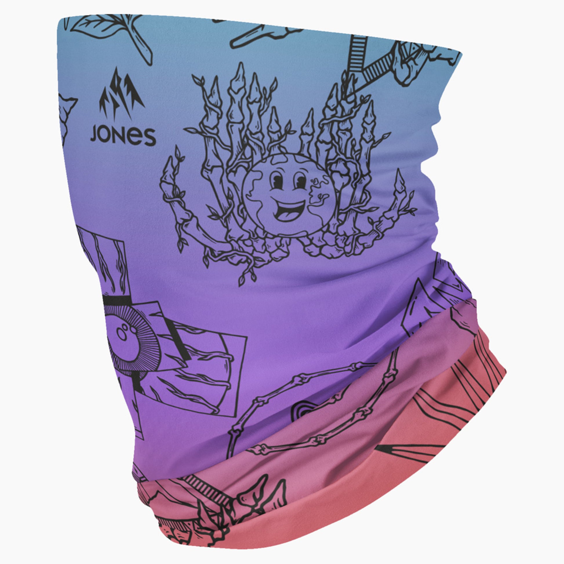 Jones Tweaker Icons Recycled Fleece Neckwarmer - Deep Purple