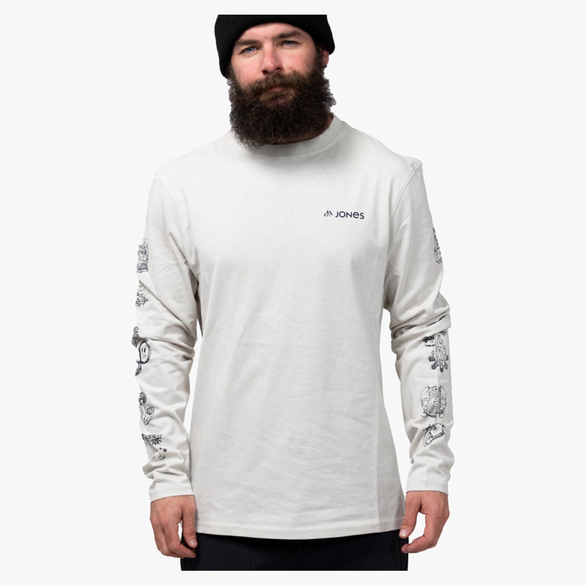 Jones Tweaker Organic Cotton Long Sleeve Men's Shirt - MINERAL GRAY - XL