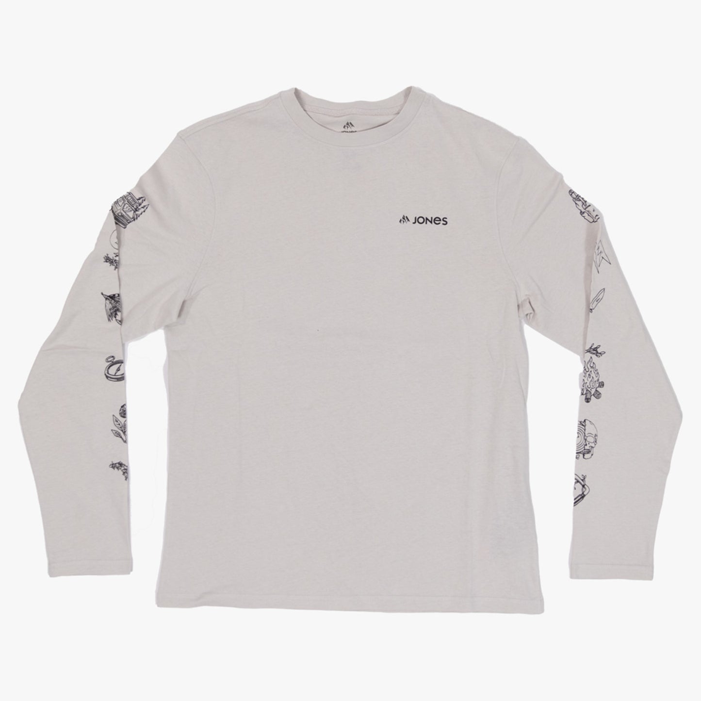 Jones Tweaker Organic Cotton Long Sleeve Men's Shirt - MINERAL GRAY - XL