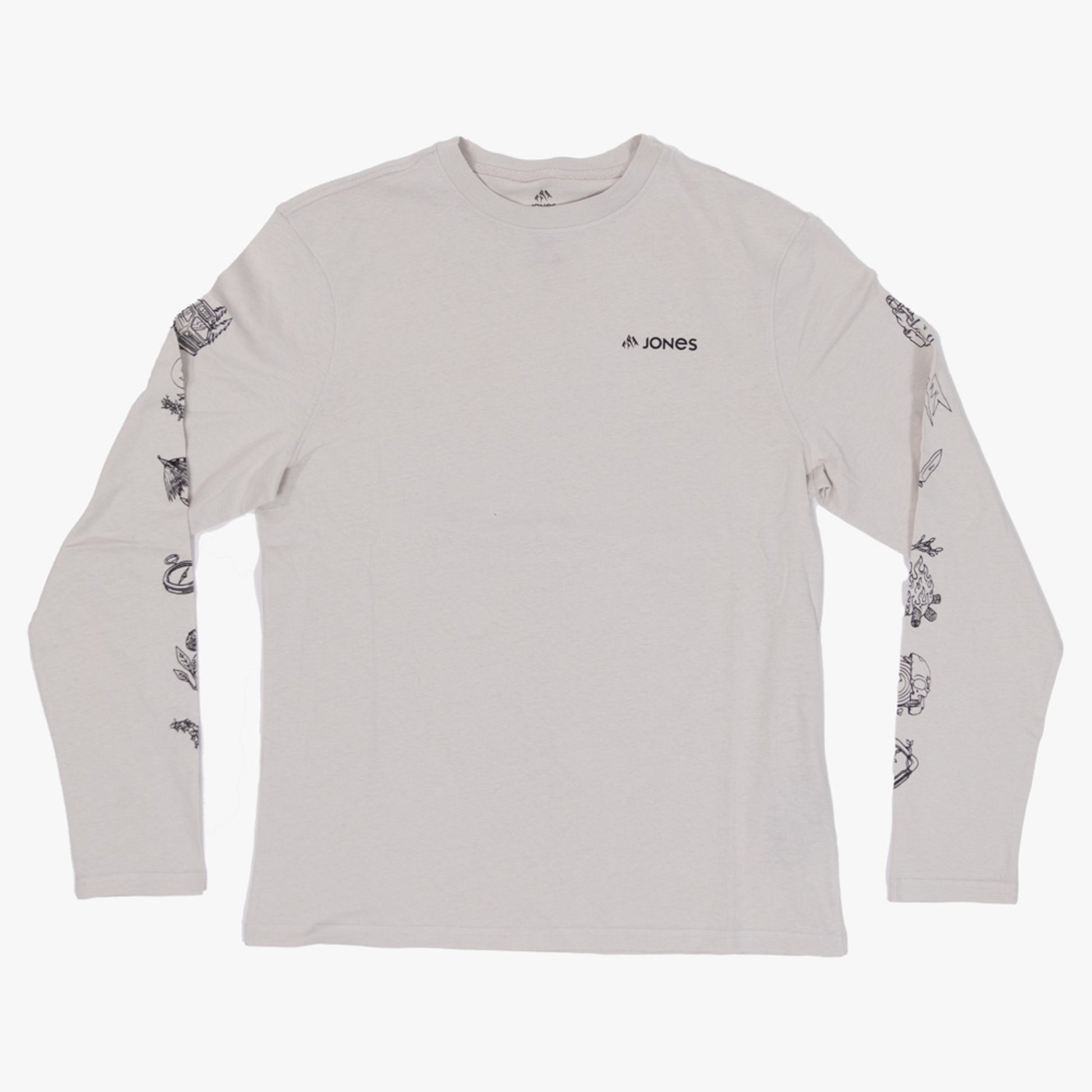 Jones Tweaker Organic Cotton Long Sleeve Men's Shirt - MINERAL GRAY - XL