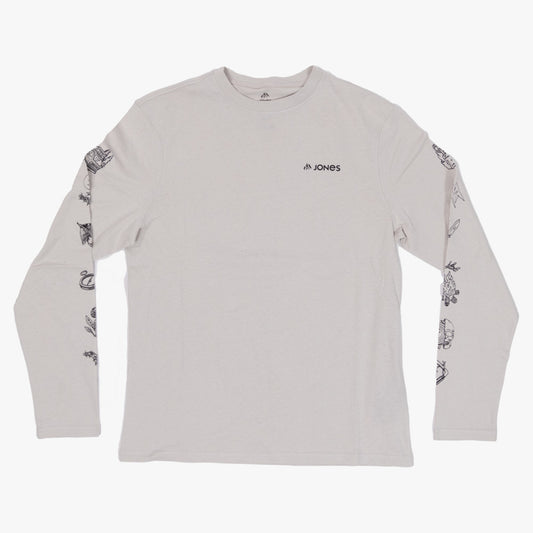 Jones Tweaker Organic Cotton Long Sleeve Men's Shirt - MINERAL GRAY - XL