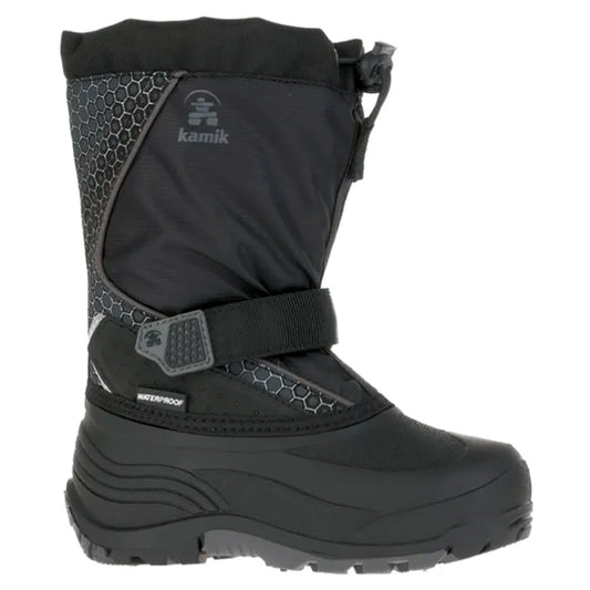 Kamik Snowfall Youth Boots - BLACK CHARCOAL - 6
