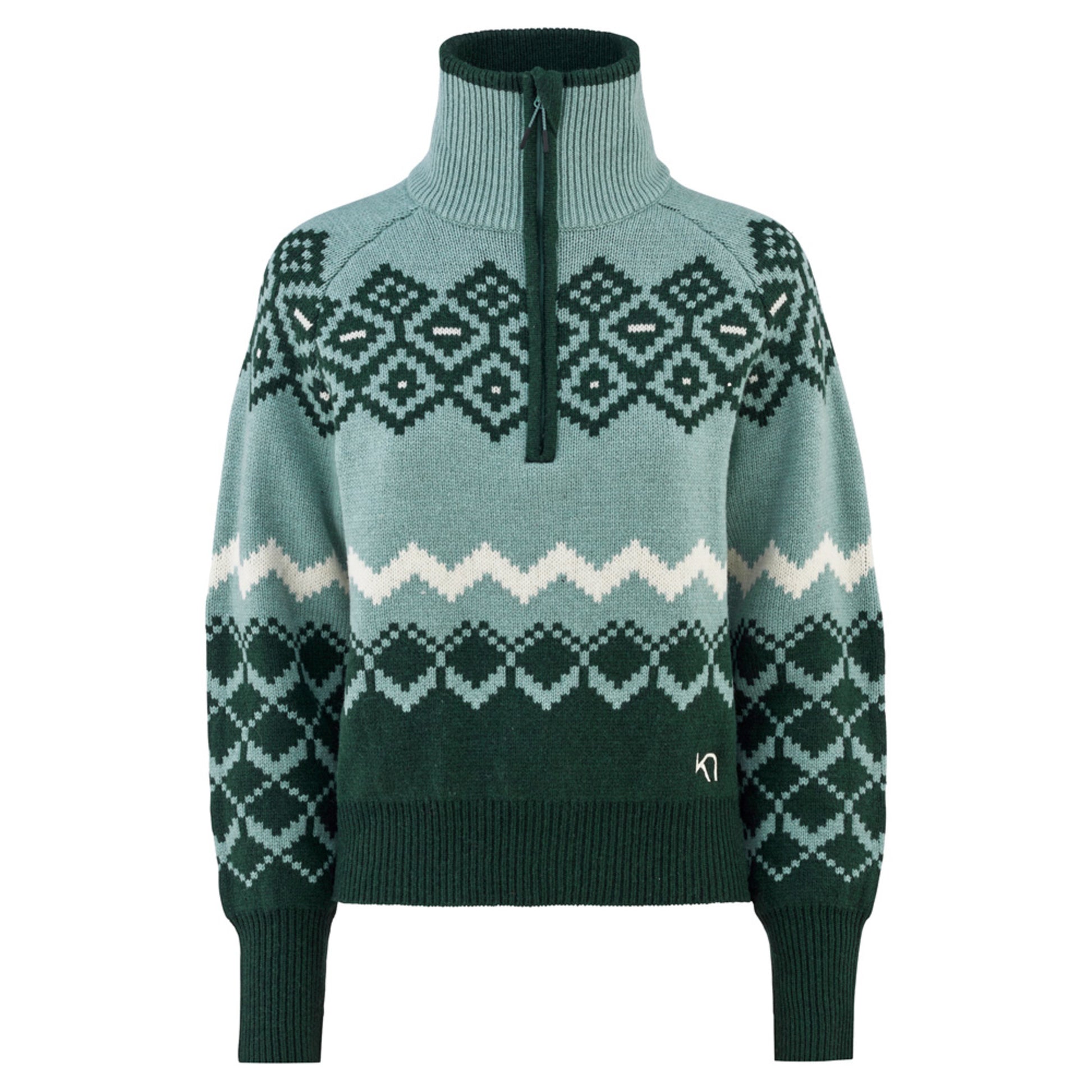 Kari Traa Agnes Knit Women's Sweater - SAGE - S