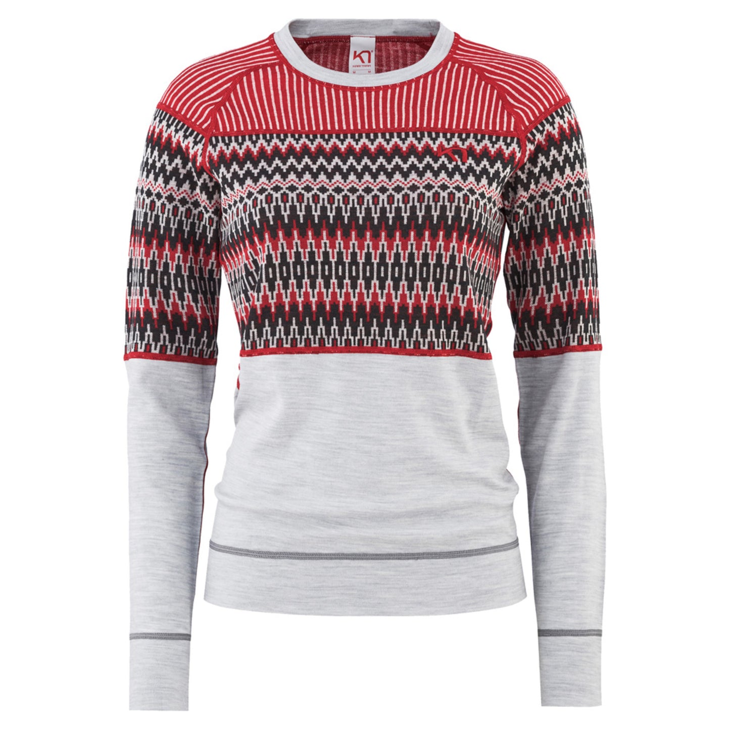 Kari Traa Silja Wool Women's Long Sleeve - GREYM - XL