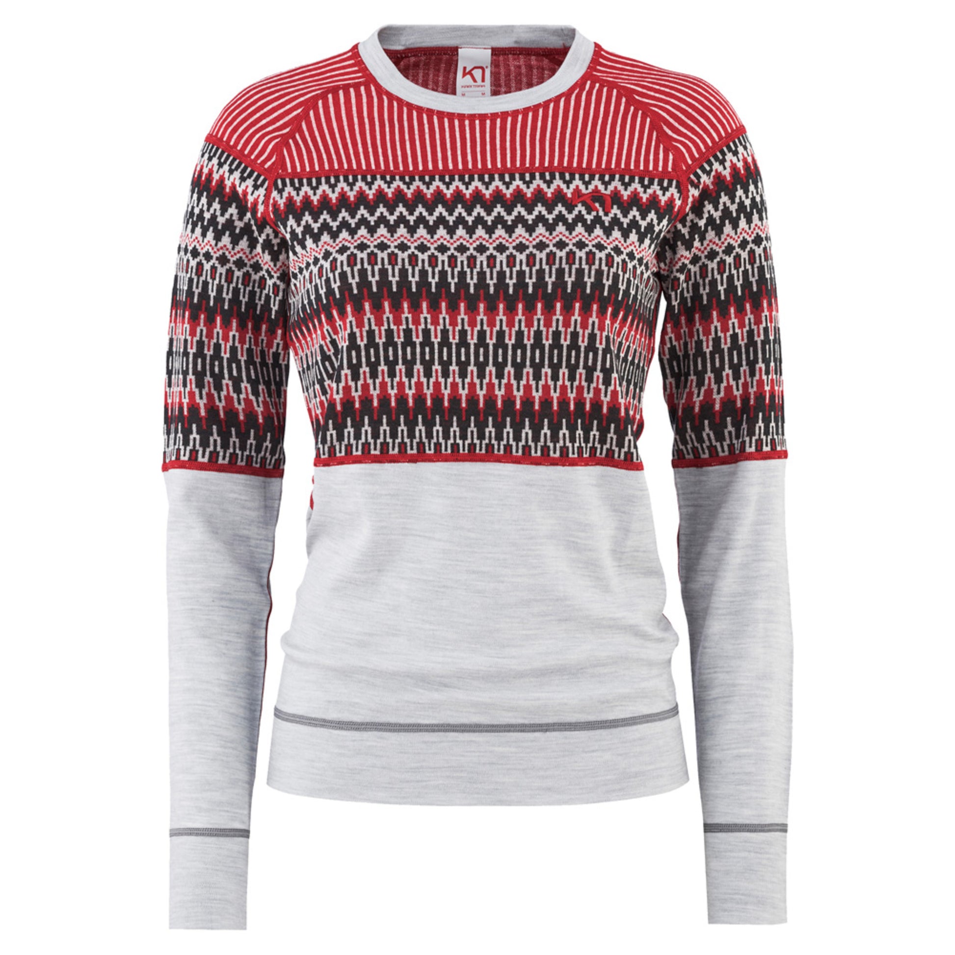 Kari Traa Silja Wool Women's Long Sleeve - GREYM - XL