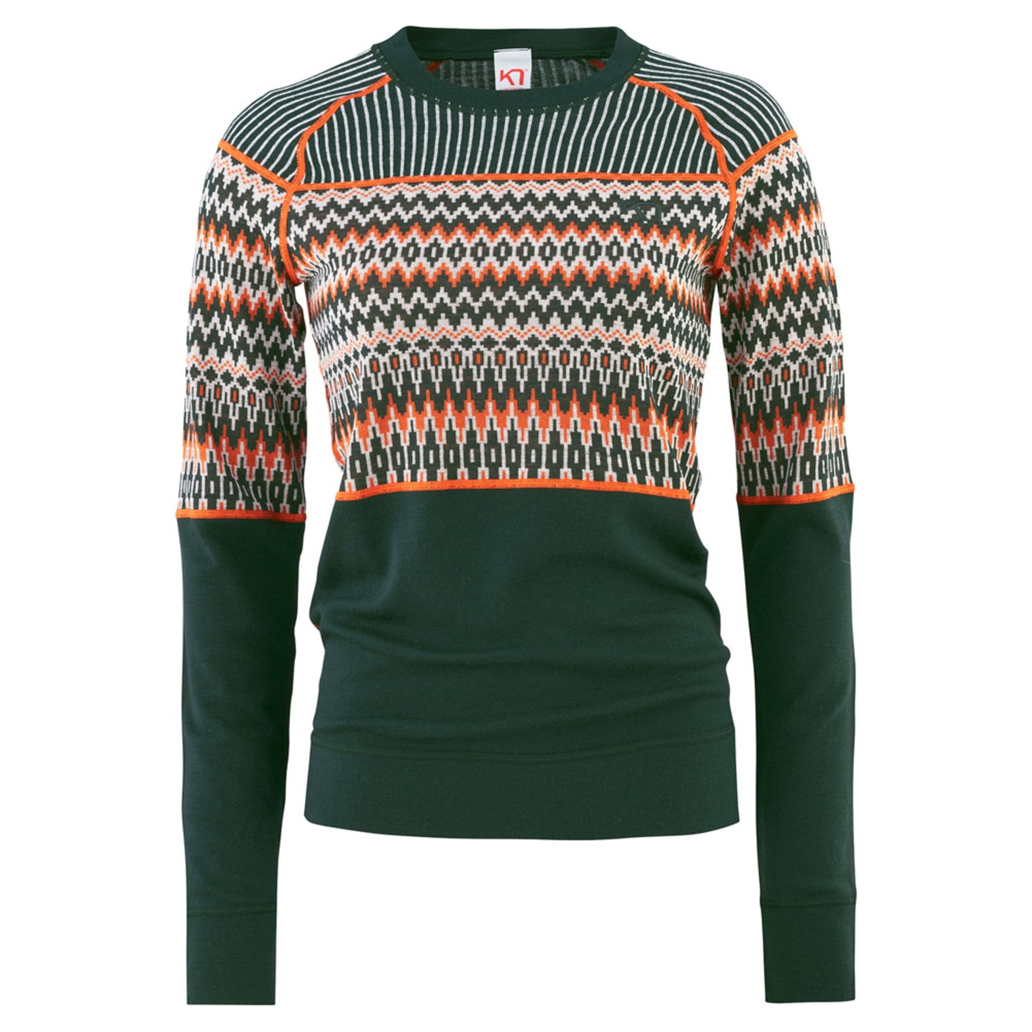 Kari Traa Silja Wool Women's Long Sleeve - PINE - S