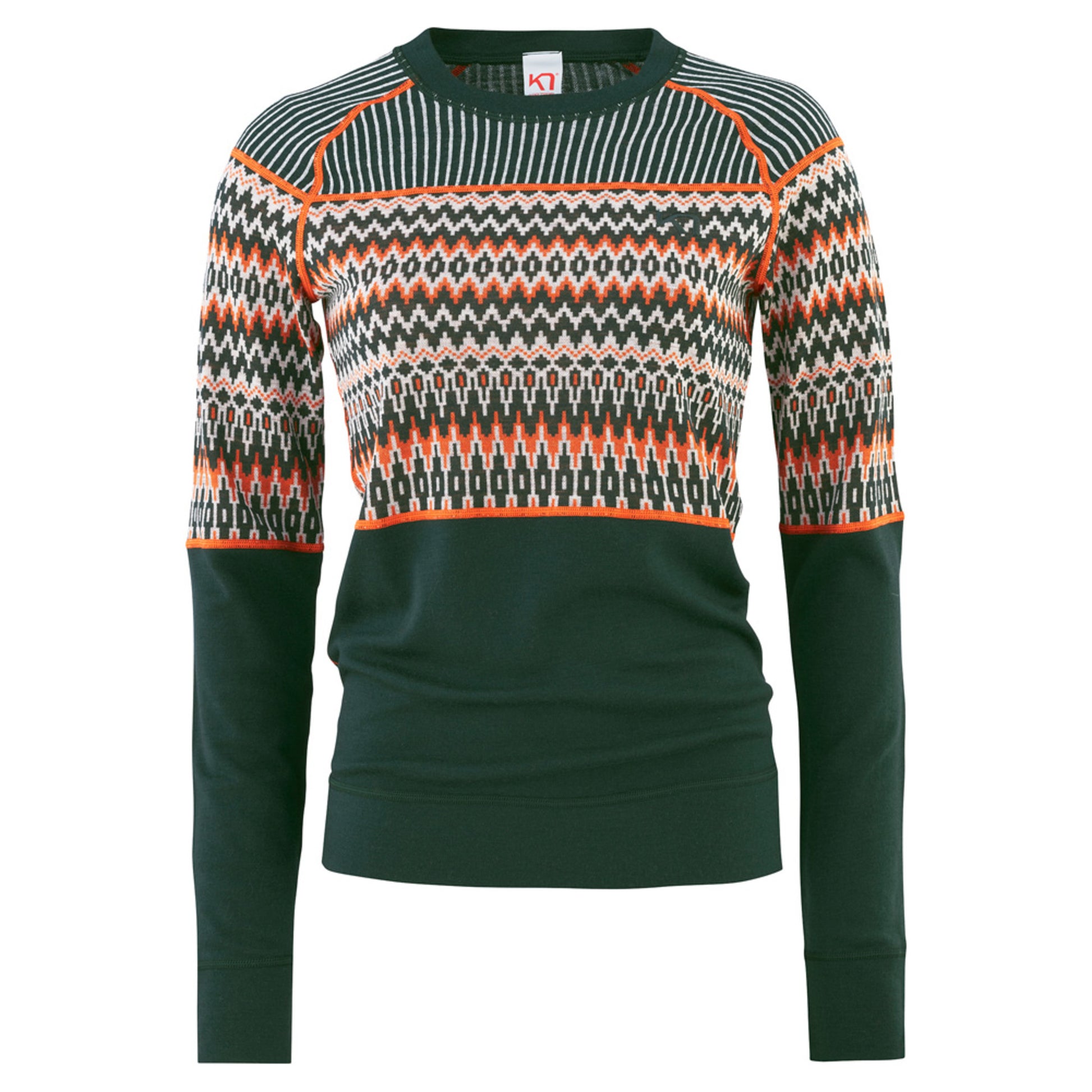 Kari Traa Silja Wool Women's Long Sleeve - PINE - S