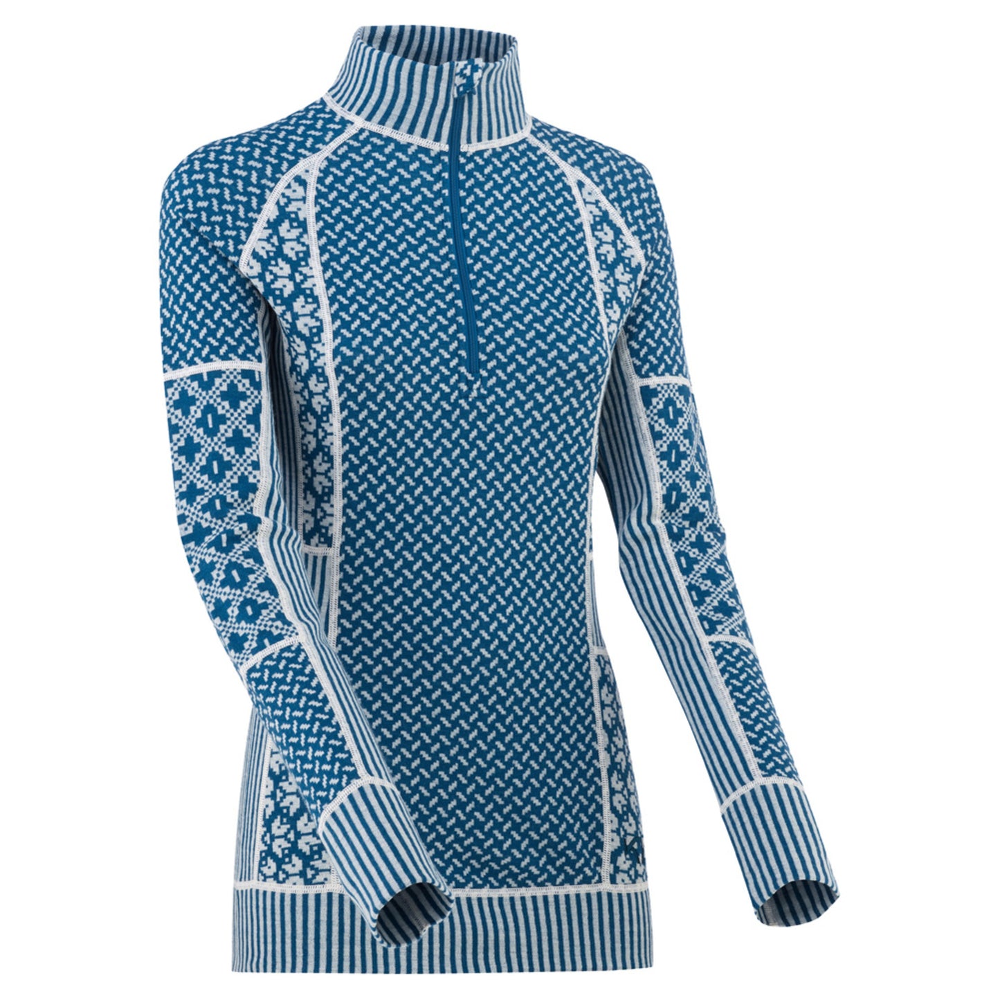 Kari Traa Smekker Half Zip Women's Baselayer - OCEAN - XL