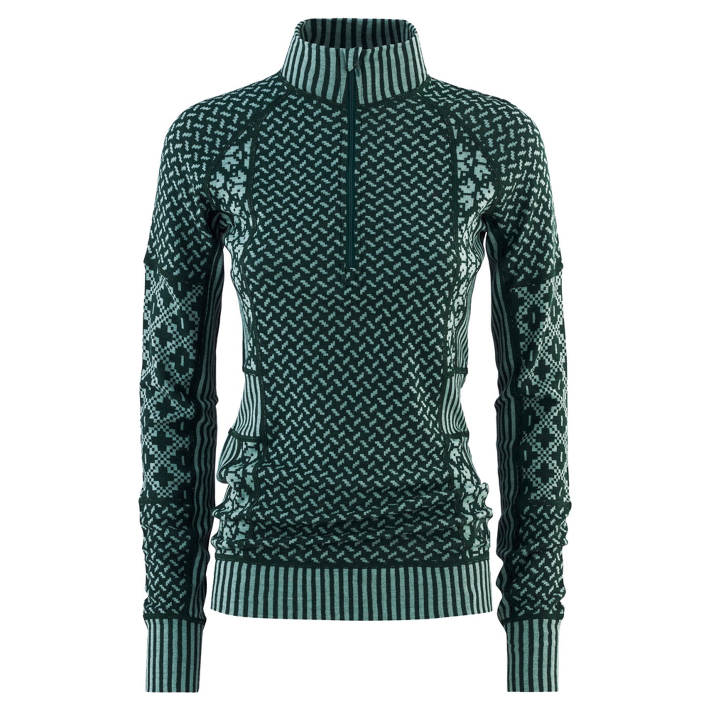 Kari Traa Smekker Half Zip Women's Baselayer - PINE - XL