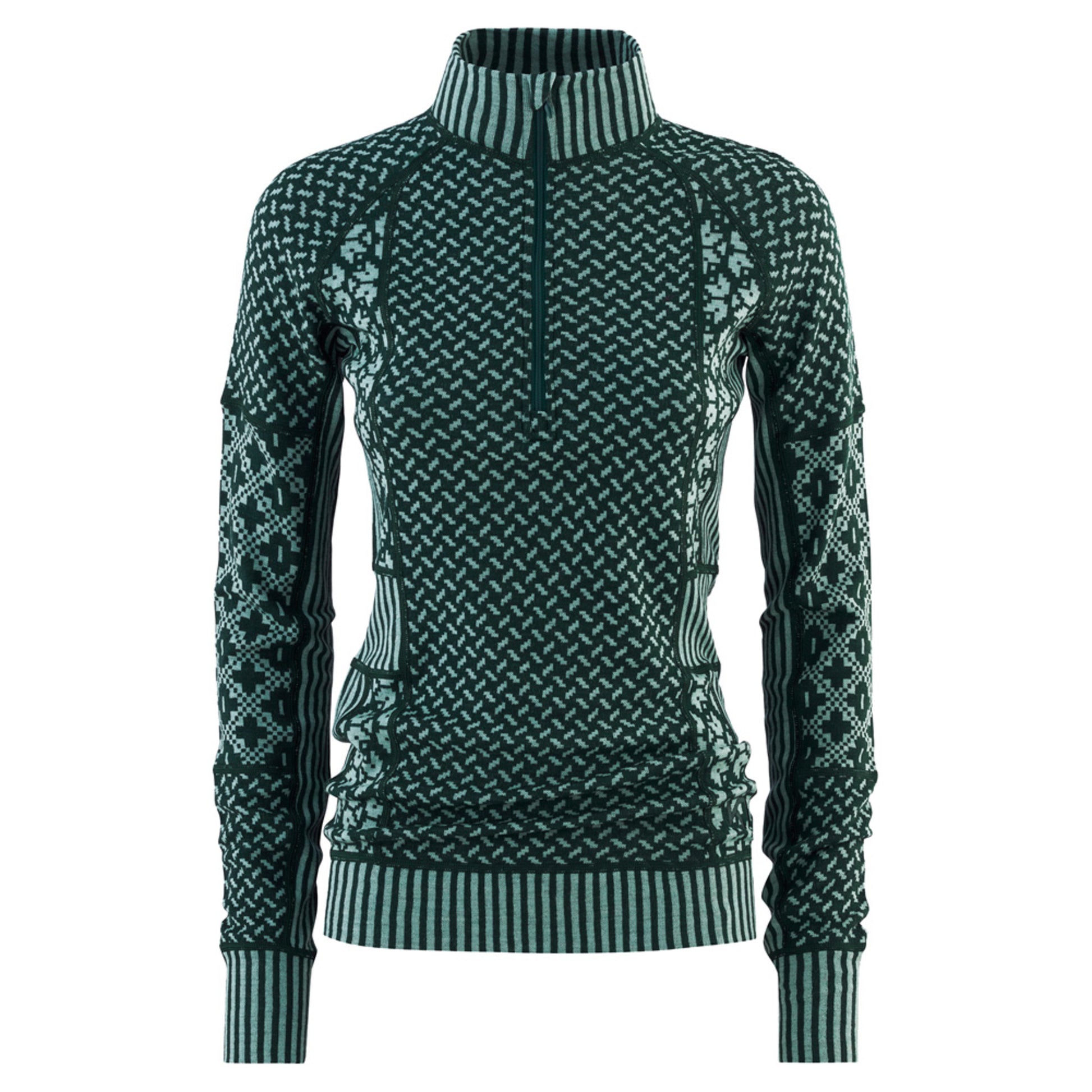 Kari Traa Smekker Half Zip Women's Baselayer - PINE - XL