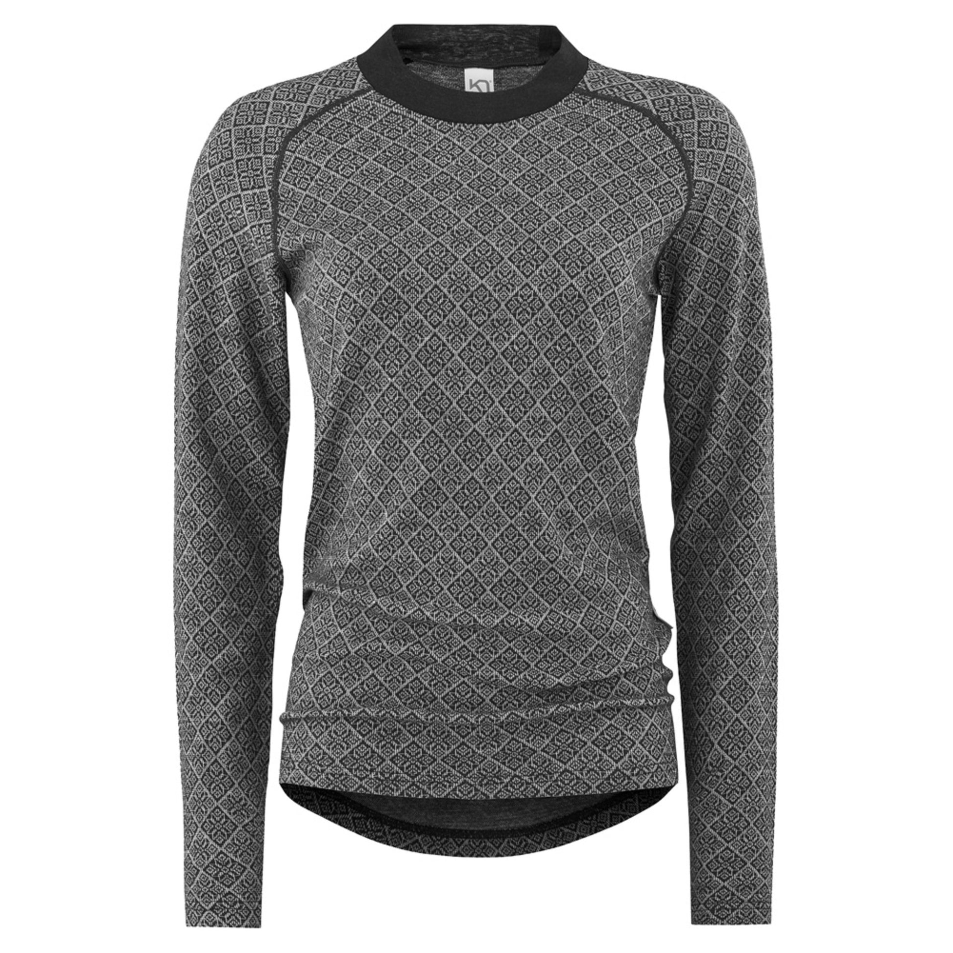 Kari Traa Voss Cashmere Mix Women's Long Sleeve - DGREY - XL