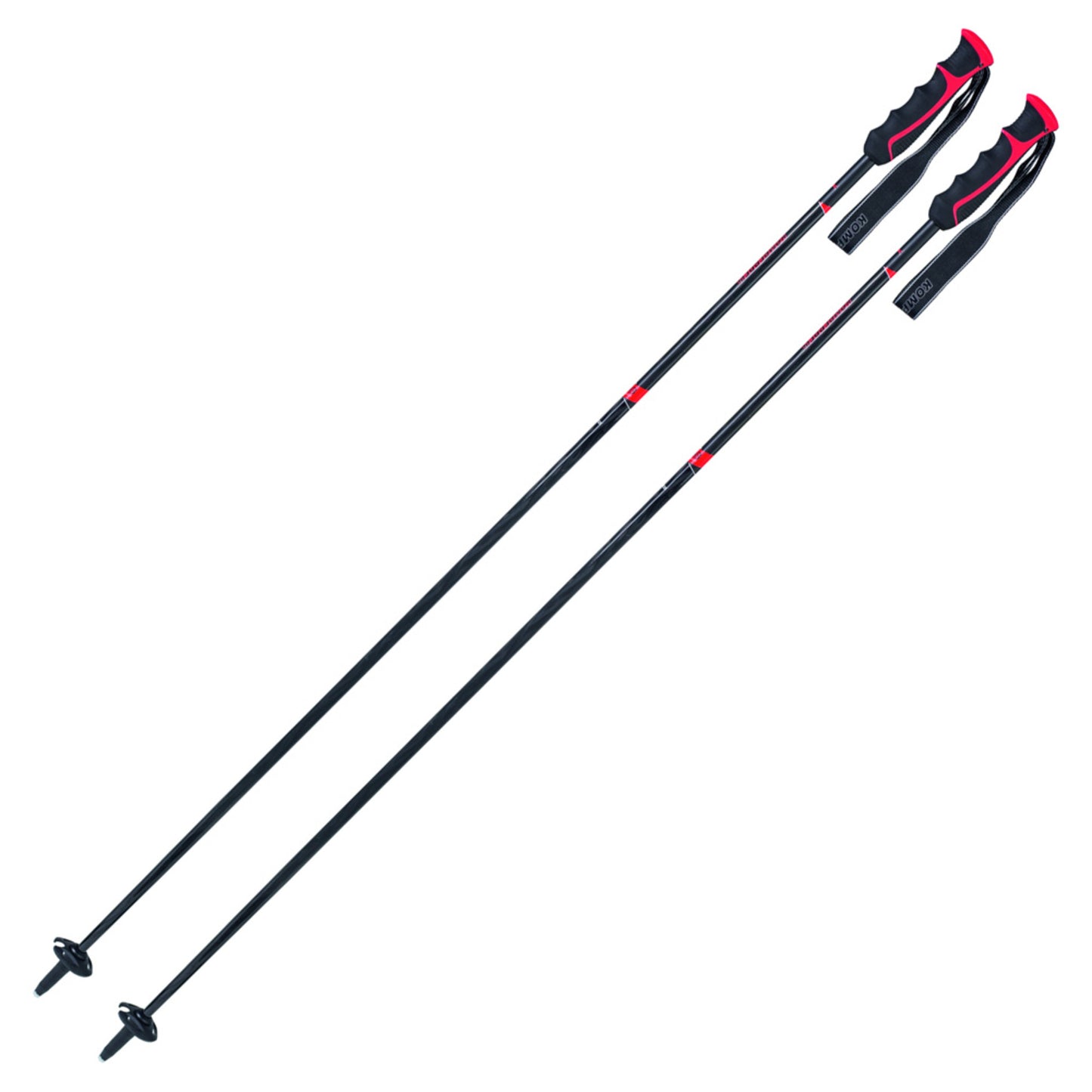 Komperdell Booster Speed Carbon Ski Pole - BLACK RED - 54IN 135CM