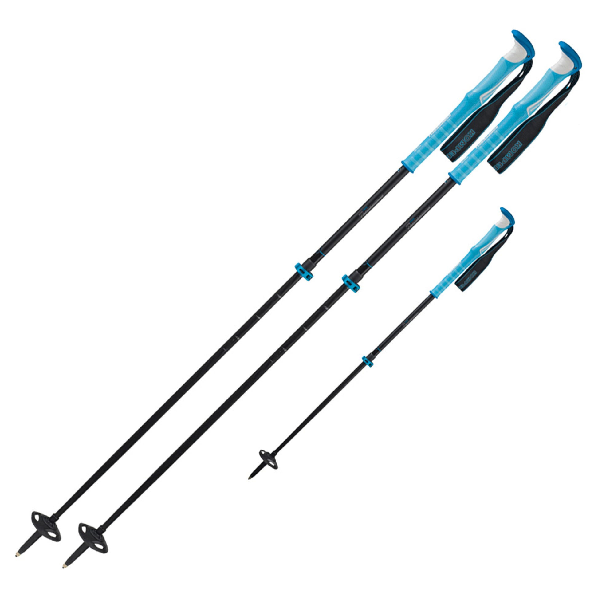 Komperdell Carbon C7 Ascent Adjustable Touring Pole - BLUE