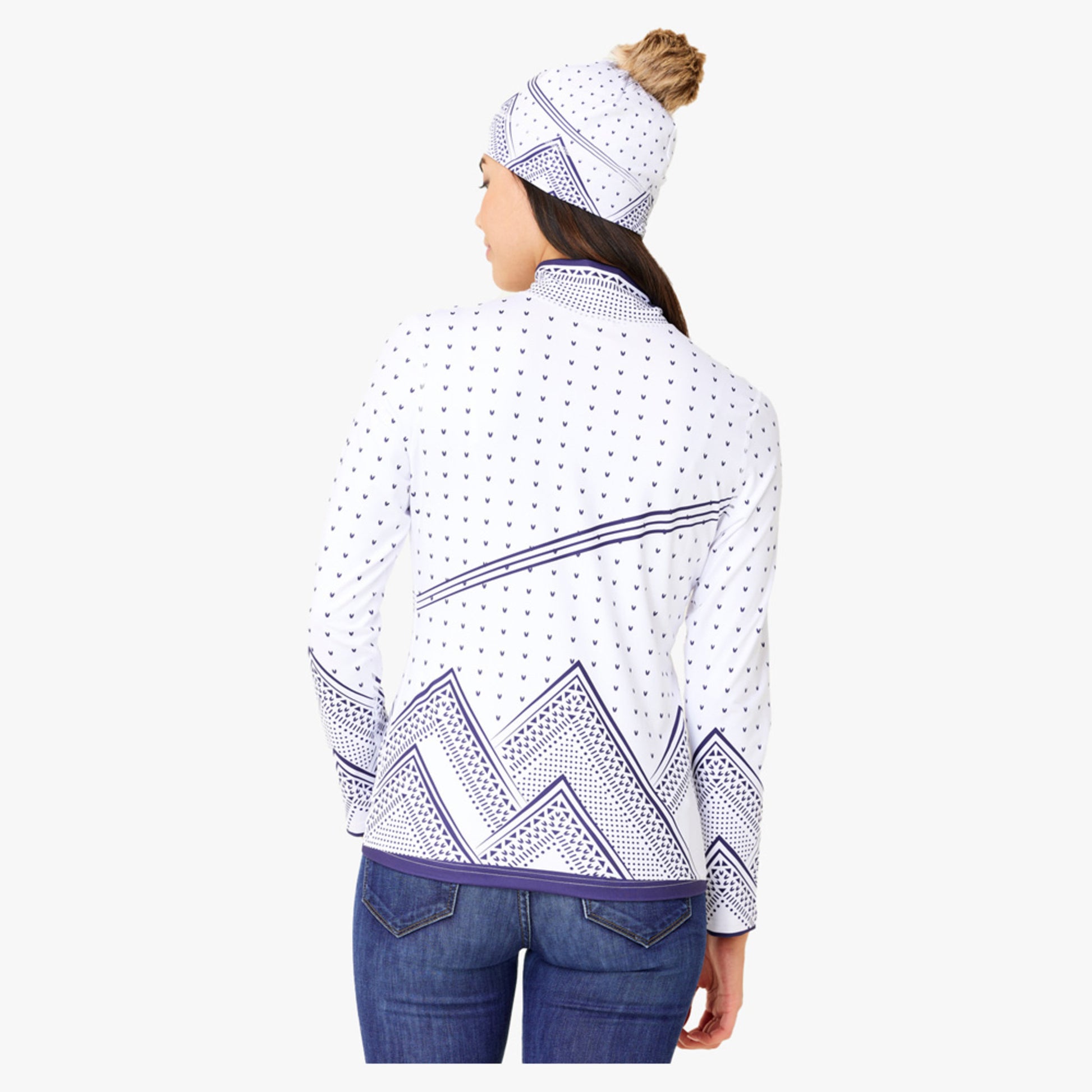 Krimson Klover Adrenaline Women's 1/4 Zip Baselaye - WHITE - XS