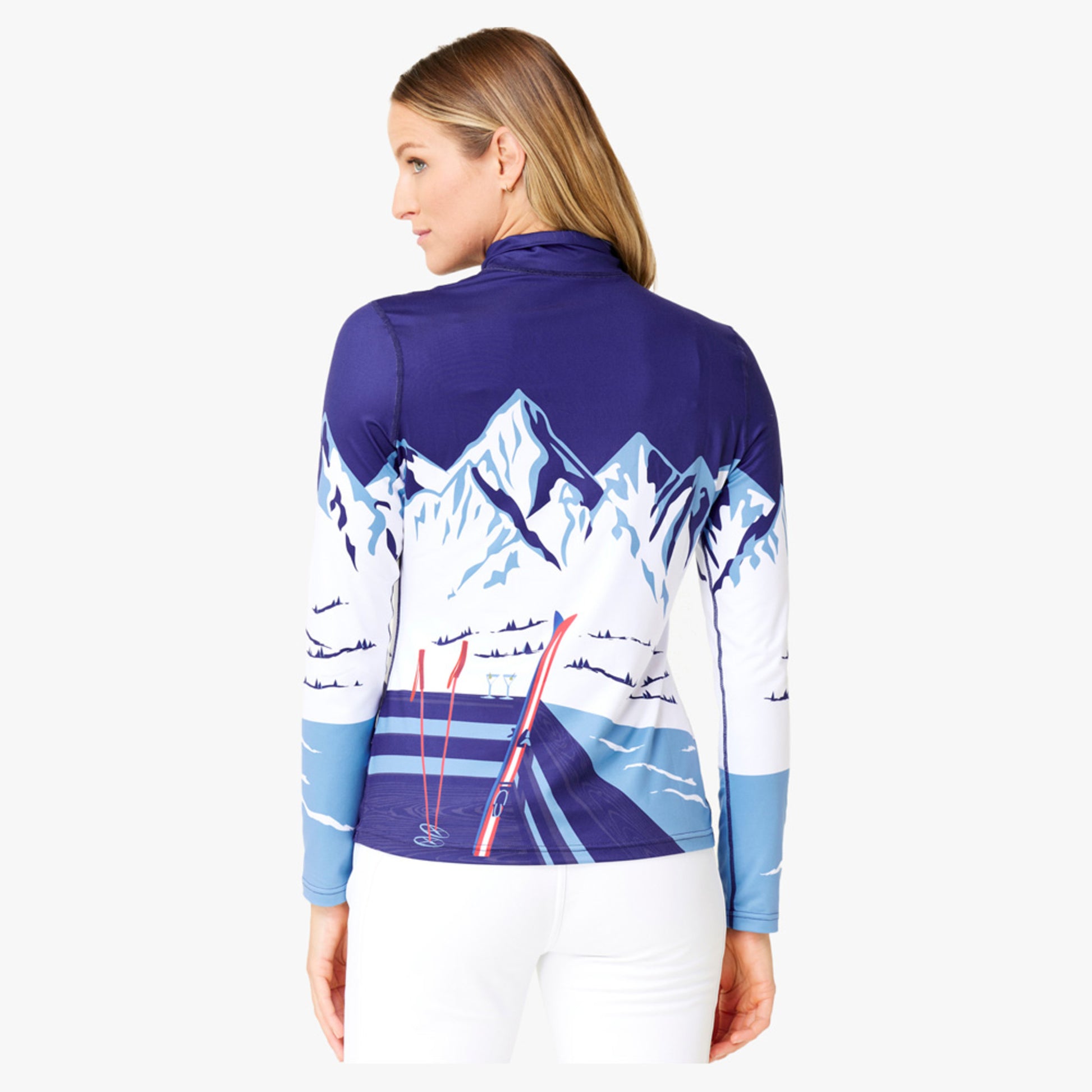 Krimson Klover Apres Anyone Women's Baselayer Top - NAVY - XS