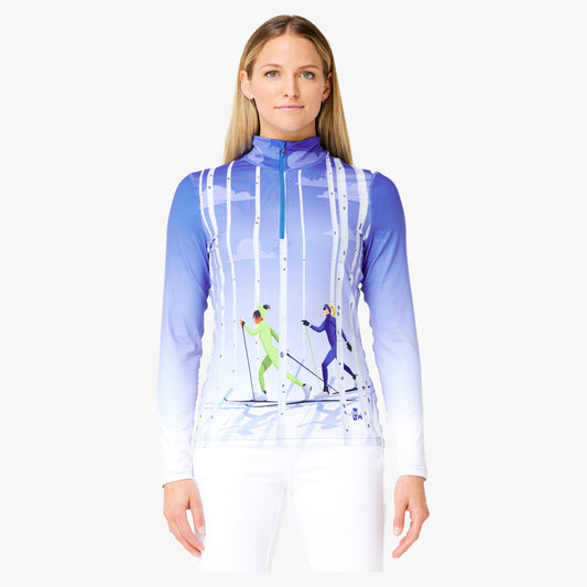 Krimson Klover Aspen Journey Women's Top - BLUE - XL