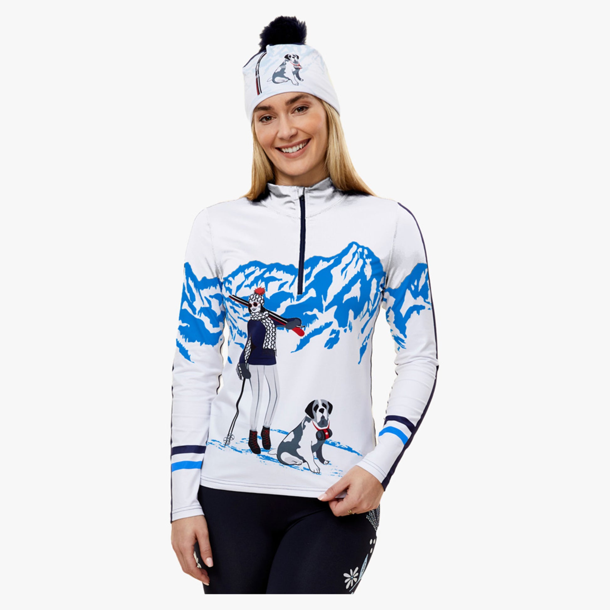 Krimson Klover Bernie Women's 1/4 Zip Midlayer - BERNIE ST BLUE - XL