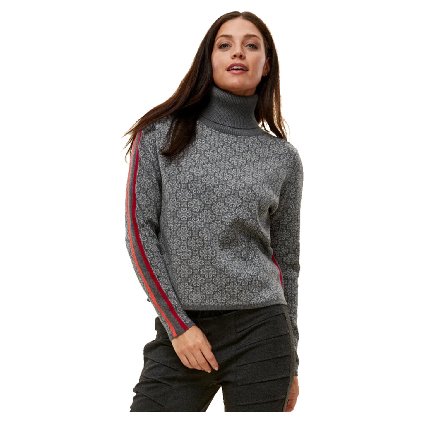 Krimson Klover Marisol Women's Cowlneck Sweater - CHARCOAL - M