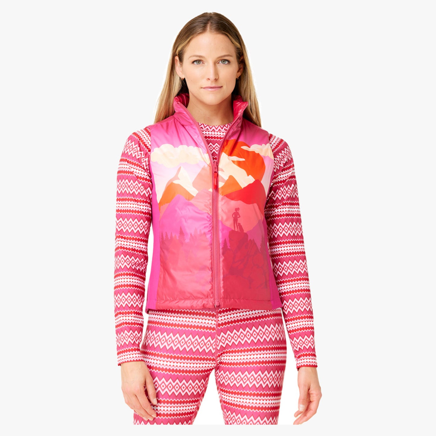 Krimson Klover Sela Reversible Women's Vest - PINK - XS