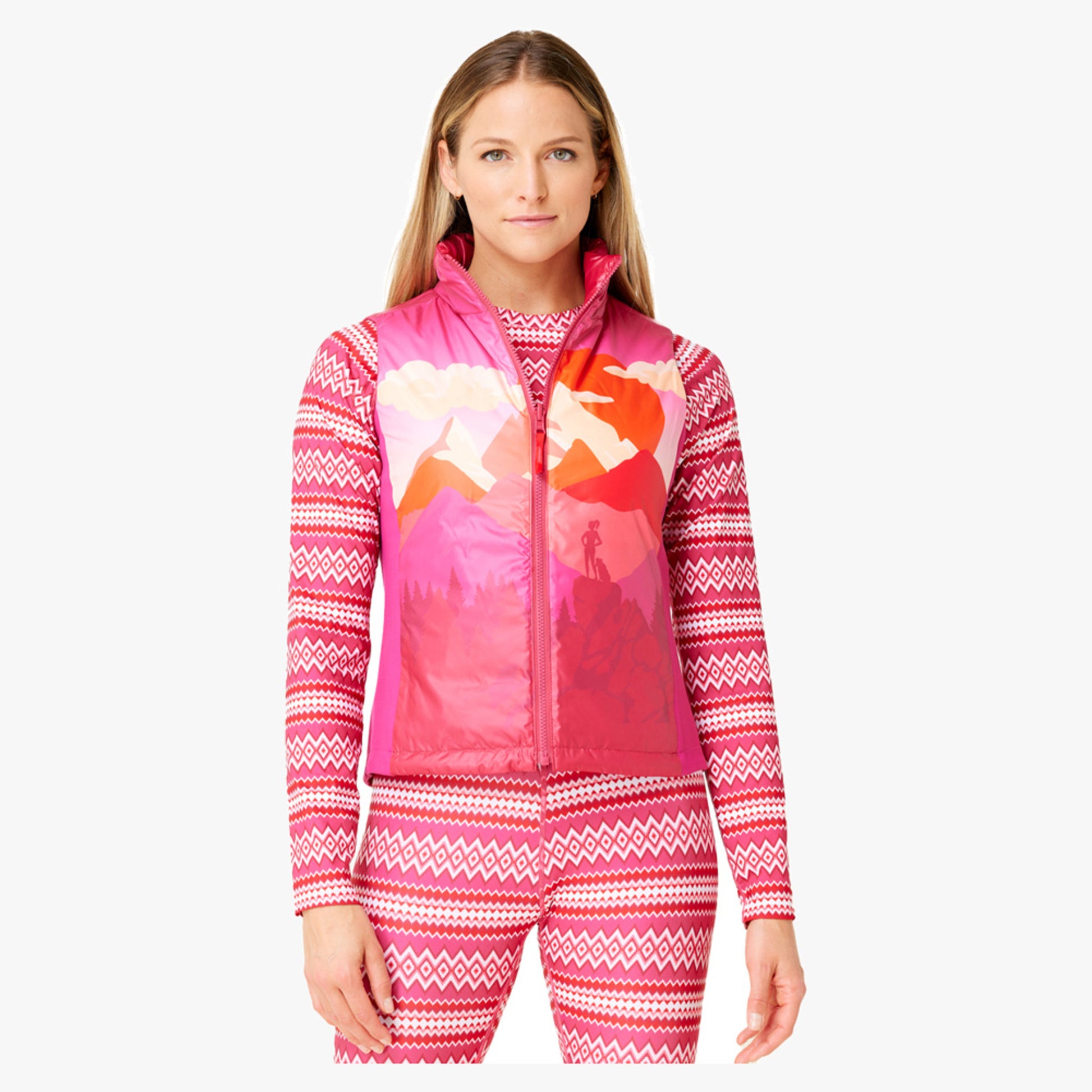 Krimson Klover Sela Reversible Women's Vest - PINK - XS
