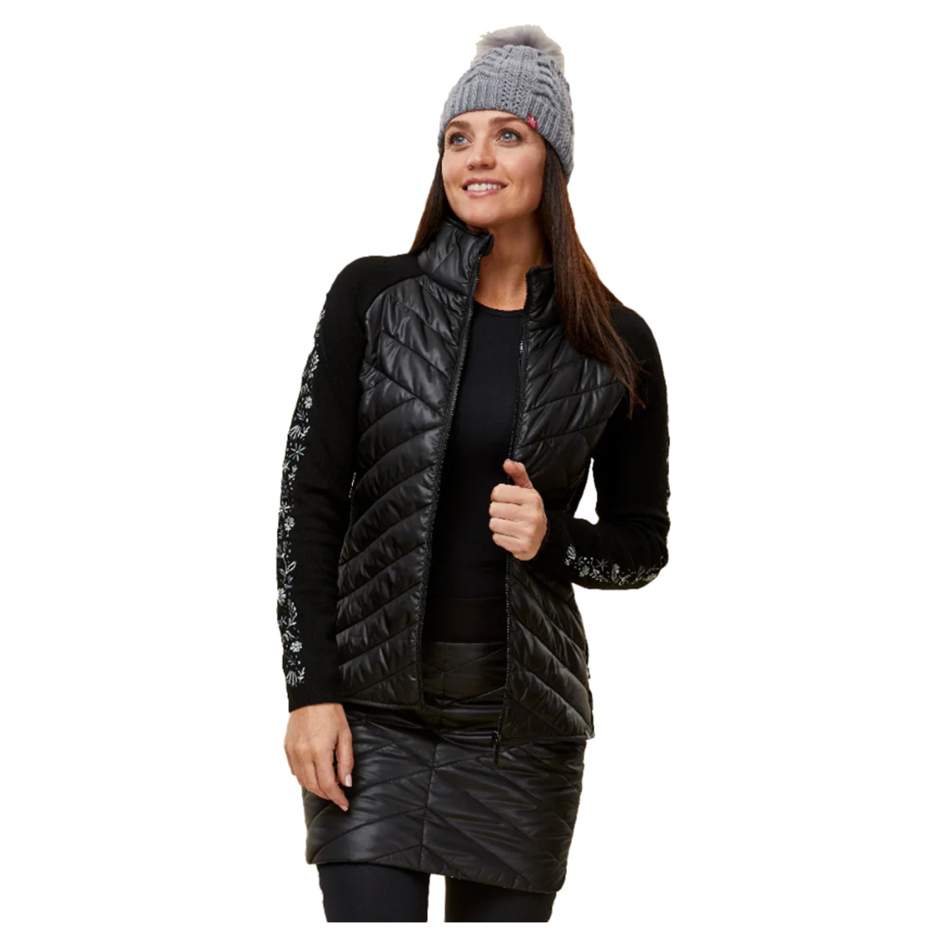Krimson Klover Switchback Women's Jacket - BLACK FLORAL - XL