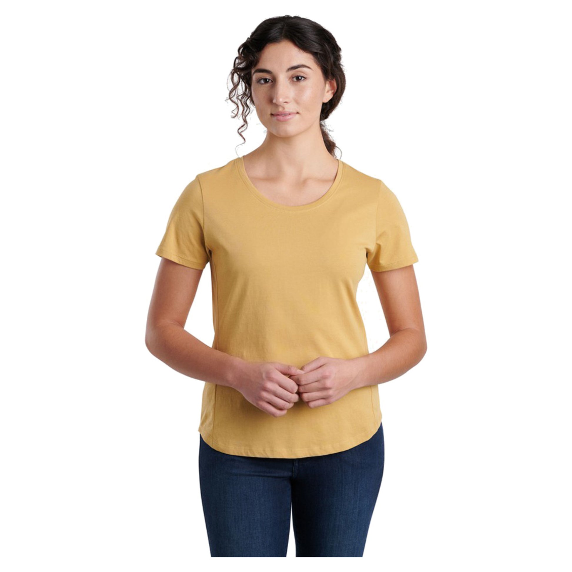 Kuhl Arabella Scoop Women's Short Sleeve Shirt - HONEY - XL