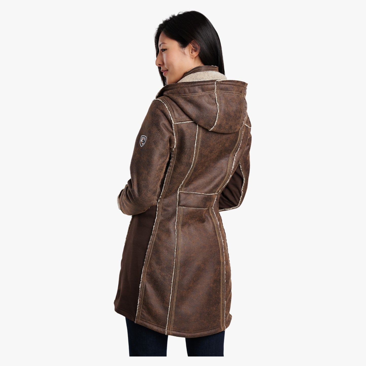 Kuhl Dani Women's Sherpa Trench - Oak - XL