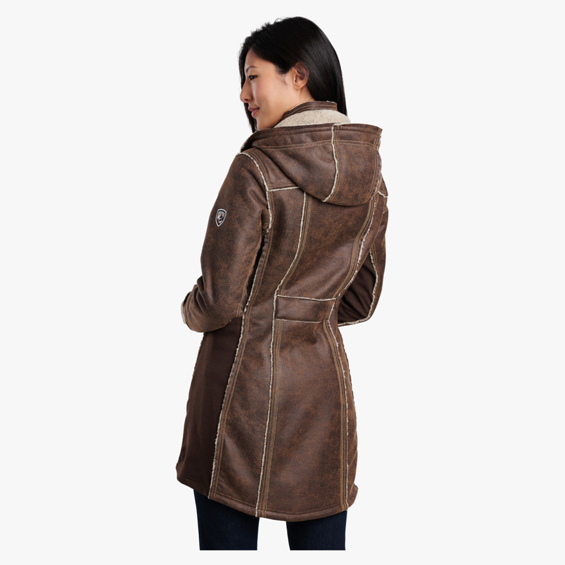 Kuhl Dani Women's Sherpa Trench - Oak - XL