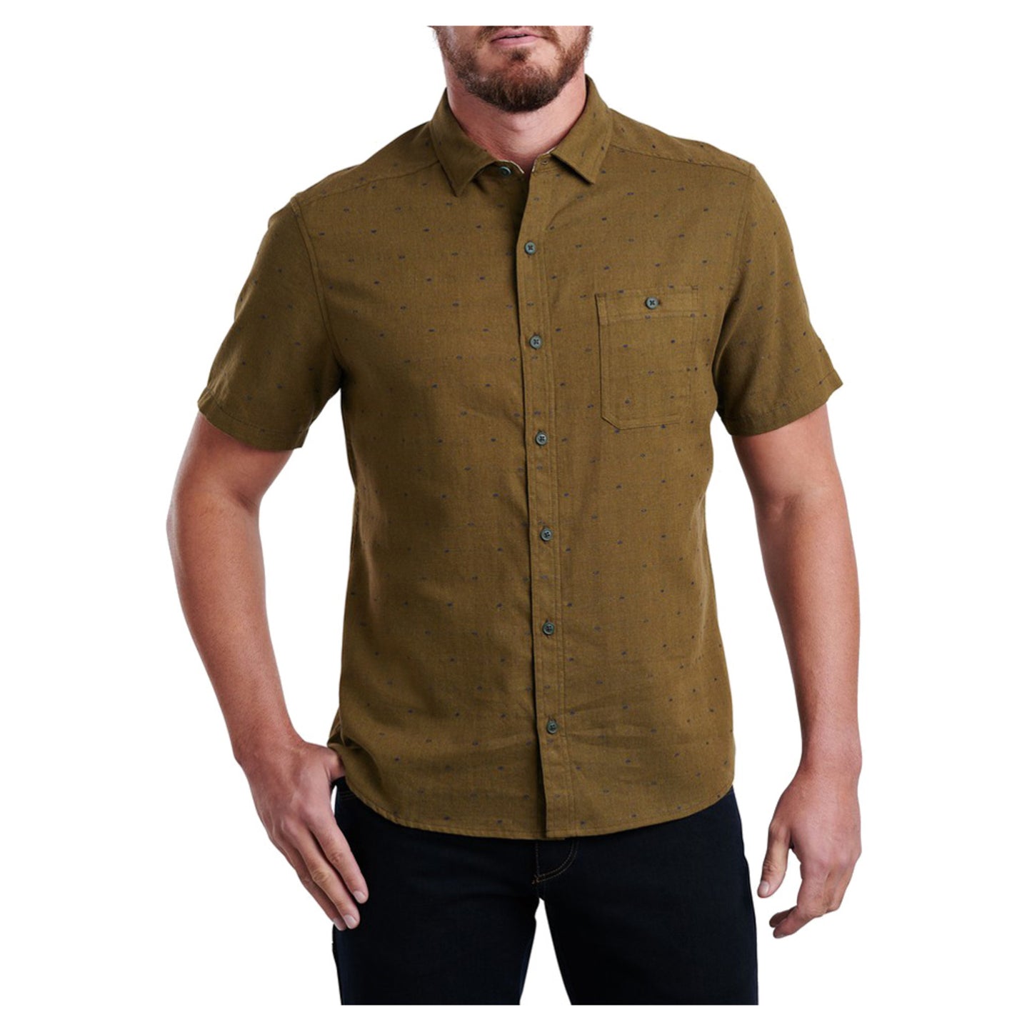 Kuhl Intrepid Skorpio Men's Short Sleeve Shirt - SHADED MOSS - XL