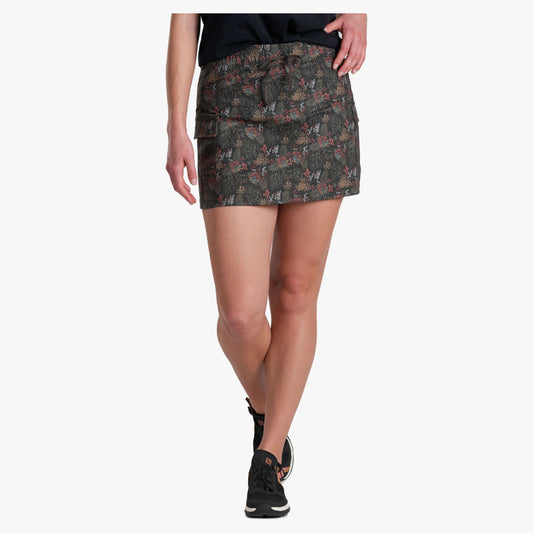 Kuhl Kruiser Getaway Women's Skort - Carbon Woodland - L