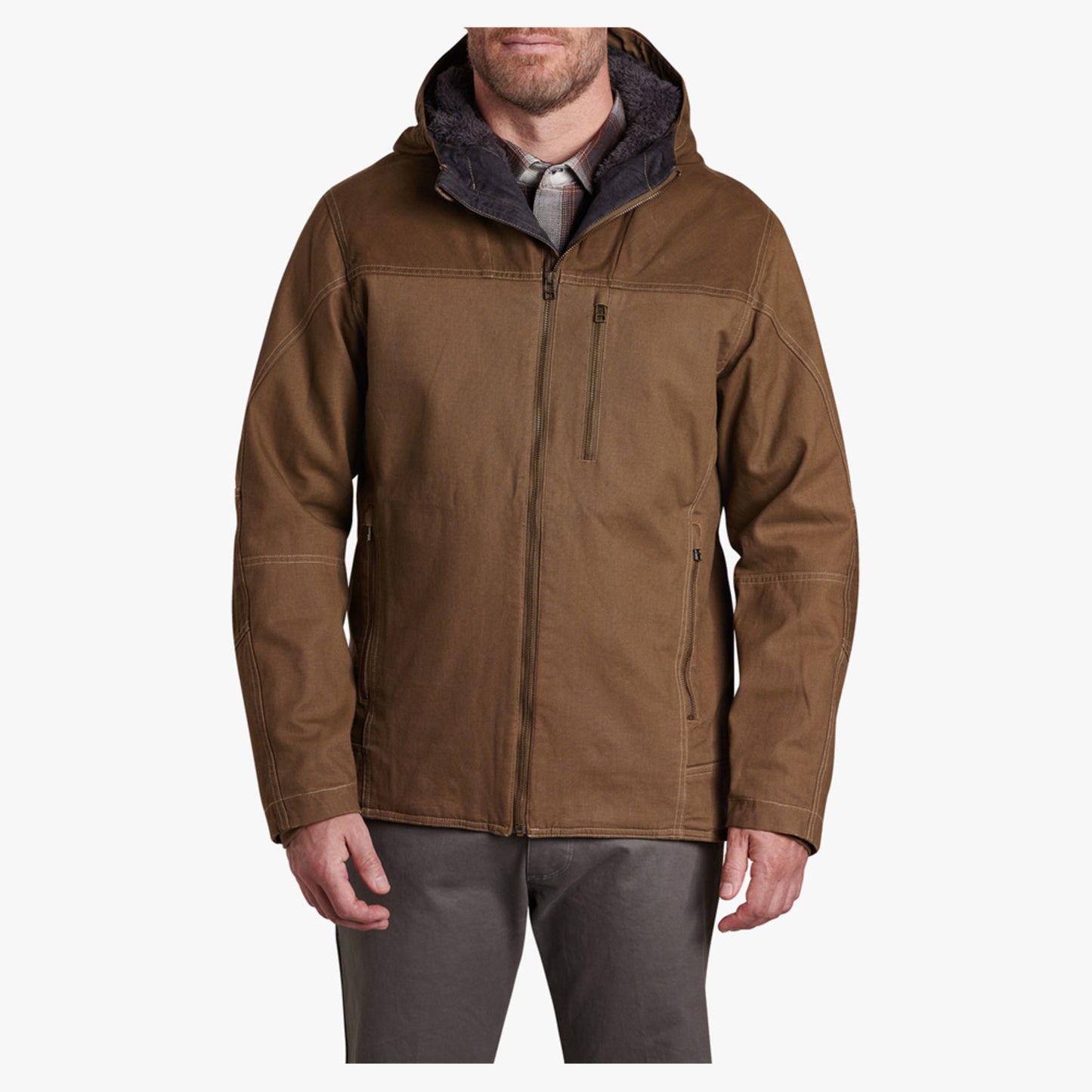 Kuhl Law Fleece Lined Men's Hoody - Dark Khaki - XL