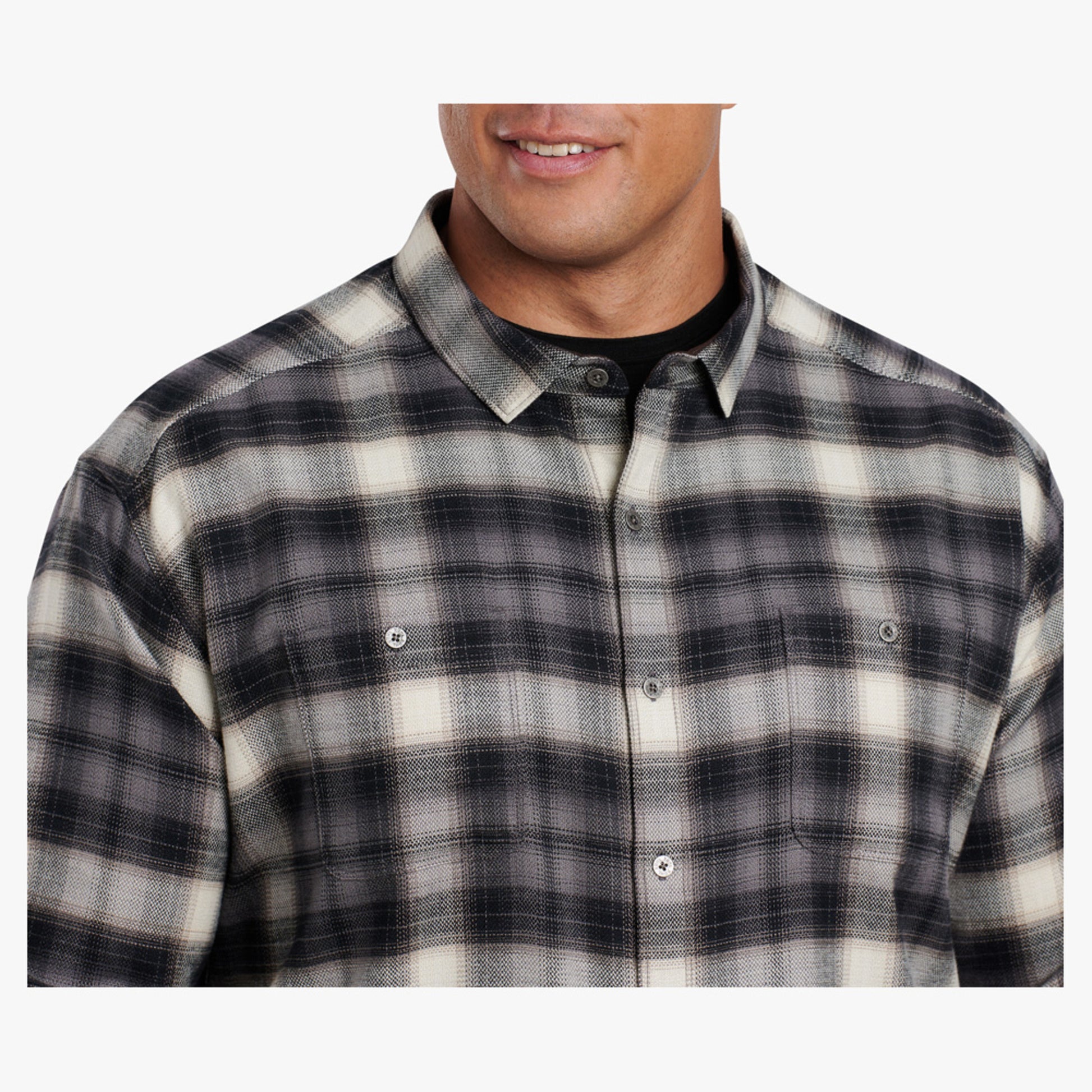 Kuhl Law LS Men's Flannel - Black Sand - XXL