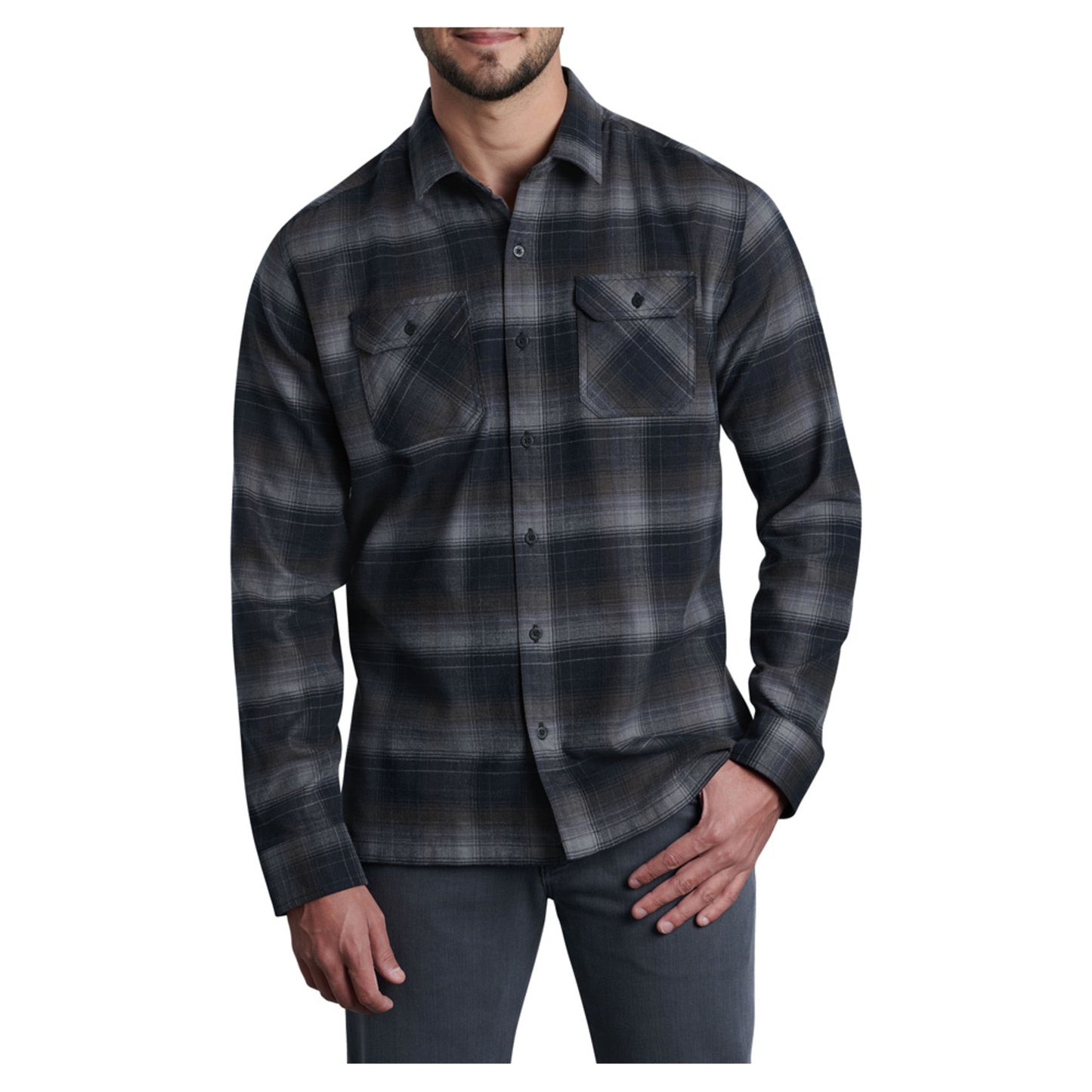 Kuhl Men's Dillingr Flannel - BRUSHED NICKEL - XXXL