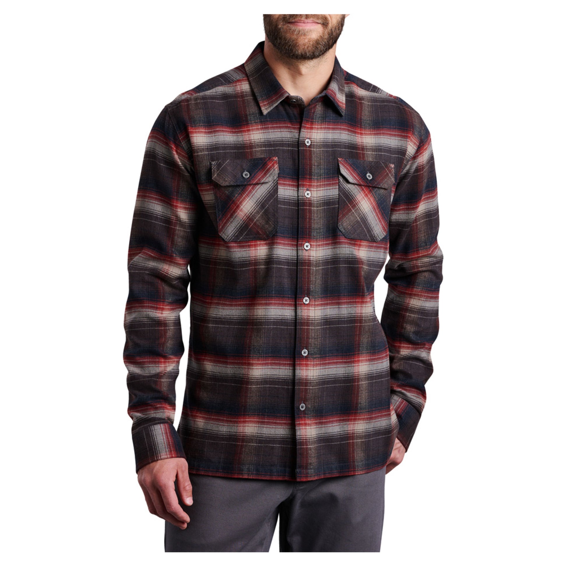 Kuhl Men's Dillingr Flannel - BURNT KOAL - XXXL