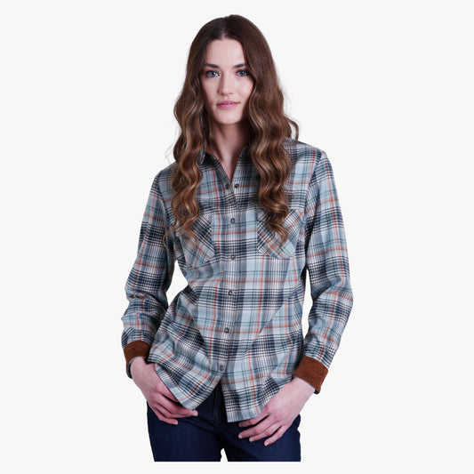 Kuhl Tess LS Women's Flannel - Evergreen - XL