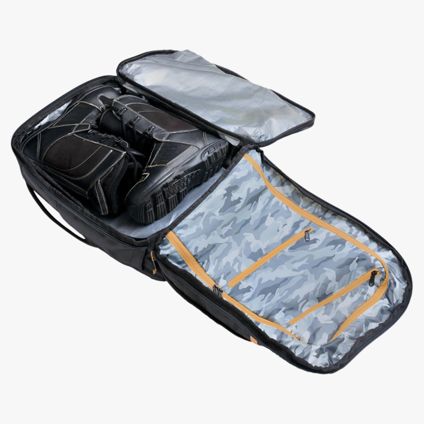 Kulkea Kartta Travel Boot Bag - Black/Gold