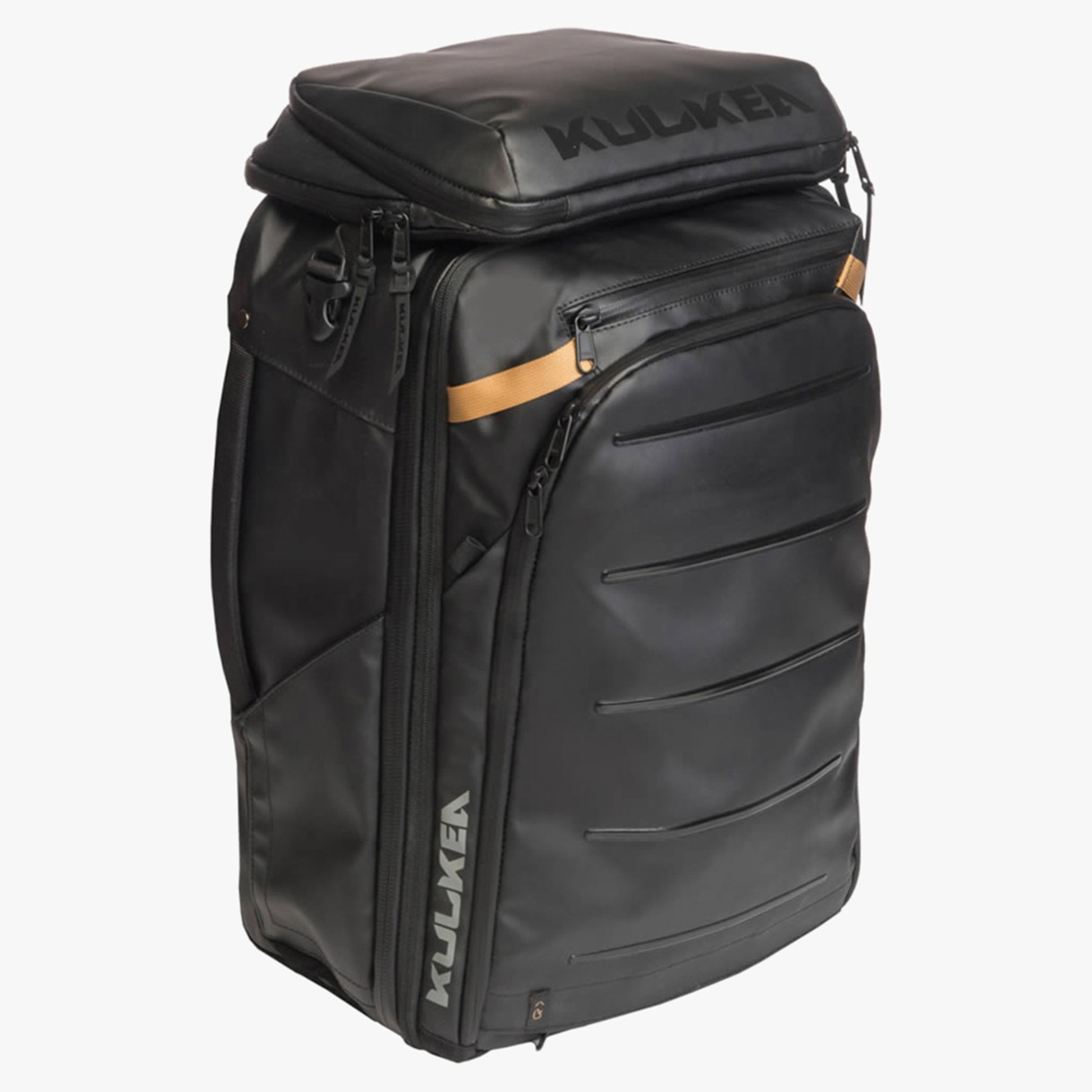 Kulkea Kayda Travel Backpack - Black/Gold