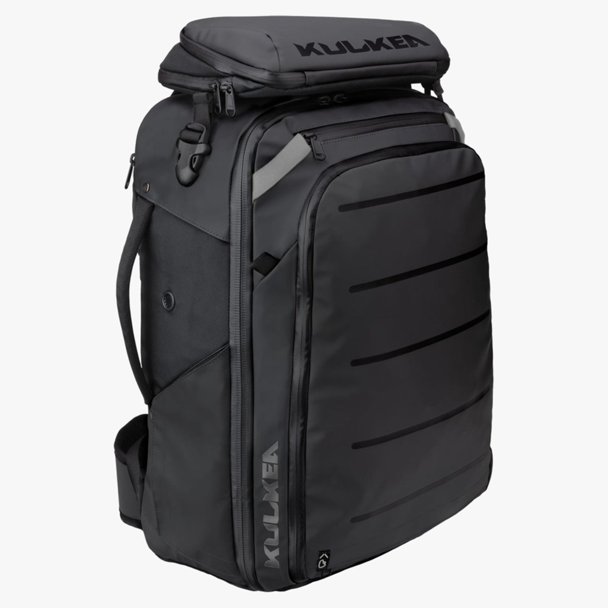 Kulkea Kayda Travel Backpack - Black/Silver